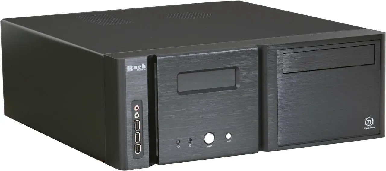 Main image of Thermaltake Black Aluminum / Steel Bach Media Lab VB8000BNS ATX Media Center / HTPC Case