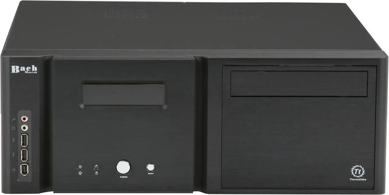 Alt view image 2 of 11 - Thermaltake Black Aluminum / Steel Bach Media Lab VB8000BNS ATX Media Center / HTPC Case