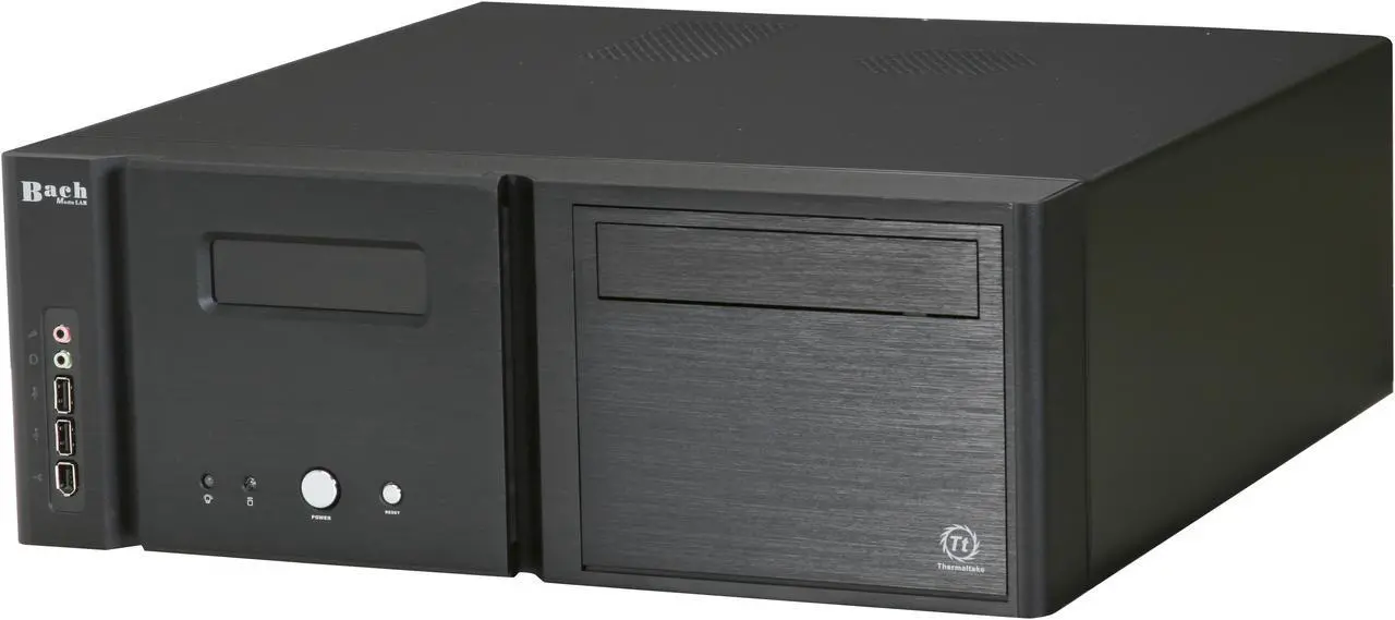Alt view image 3 of 11 - Thermaltake Black Aluminum / Steel Bach Media Lab VB8000BNS ATX Media Center / HTPC Case