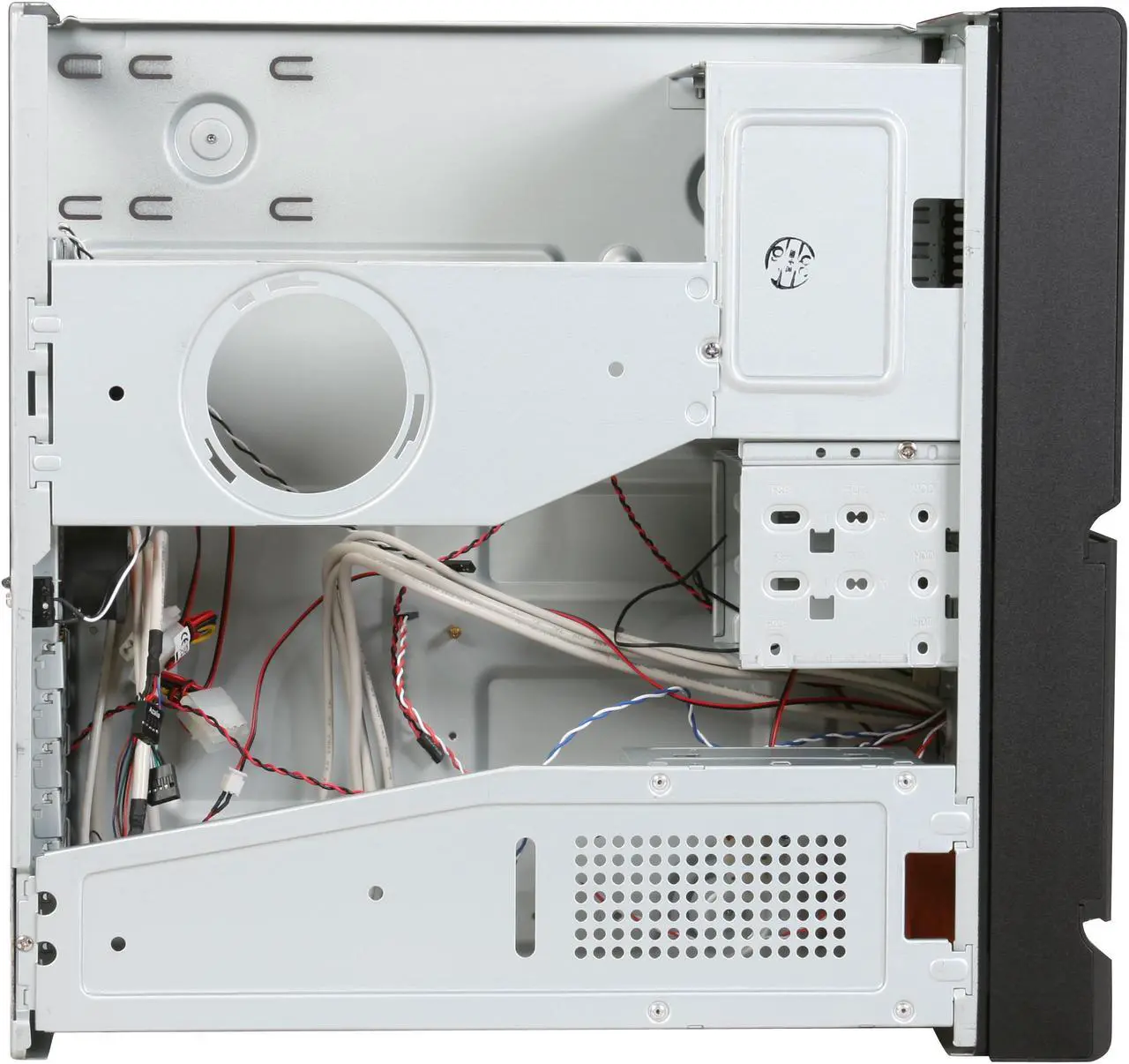 Alt view image 8 of 11 - Thermaltake Black Aluminum / Steel Bach Media Lab VB8000BNS ATX Media Center / HTPC Case