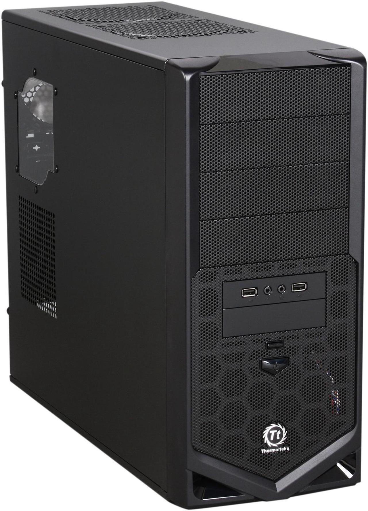 Main image of Thermaltake V4 Black Edition Gaming Chassis Mid Tower Steel Computer Case Fully Black Powdered Interior VM30001W2Z
