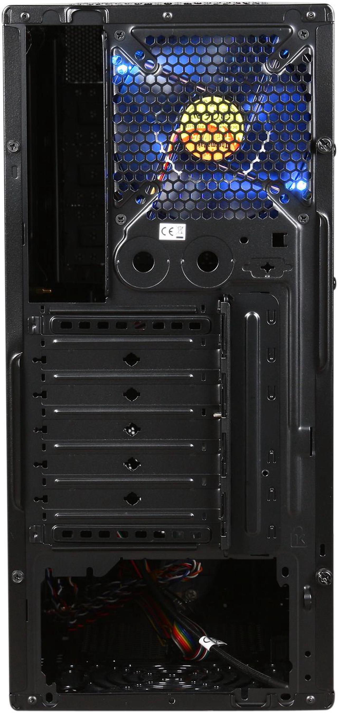 Alt view image 8 of 10 - Thermaltake V4 Black Edition Gaming Chassis Mid Tower Steel Computer Case Fully Black Powdered Interior VM30001W2Z