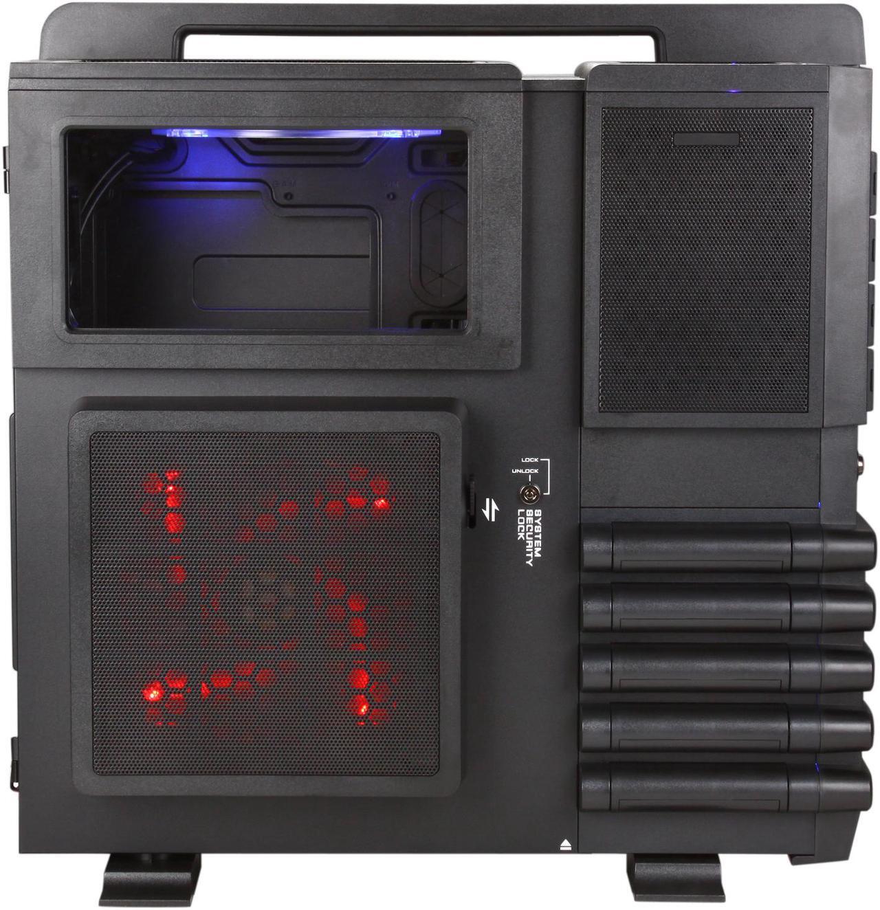 Alt view image 4 of 10 - Thermaltake Level 10 GT (VN10001W2N) Black SECC / Plastic ATX Full Tower Computer Case with Four Fans - 1 x 200mm Colorshift side fan, 1 x 200mm top fan, 1 x 200mm front fan and 1 x 140mm rear fan