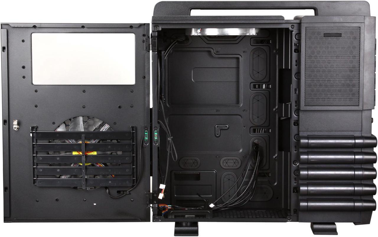 Alt view image 6 of 10 - Thermaltake Level 10 GT (VN10001W2N) Black SECC / Plastic ATX Full Tower Computer Case with Four Fans - 1 x 200mm Colorshift side fan, 1 x 200mm top fan, 1 x 200mm front fan and 1 x 140mm rear fan