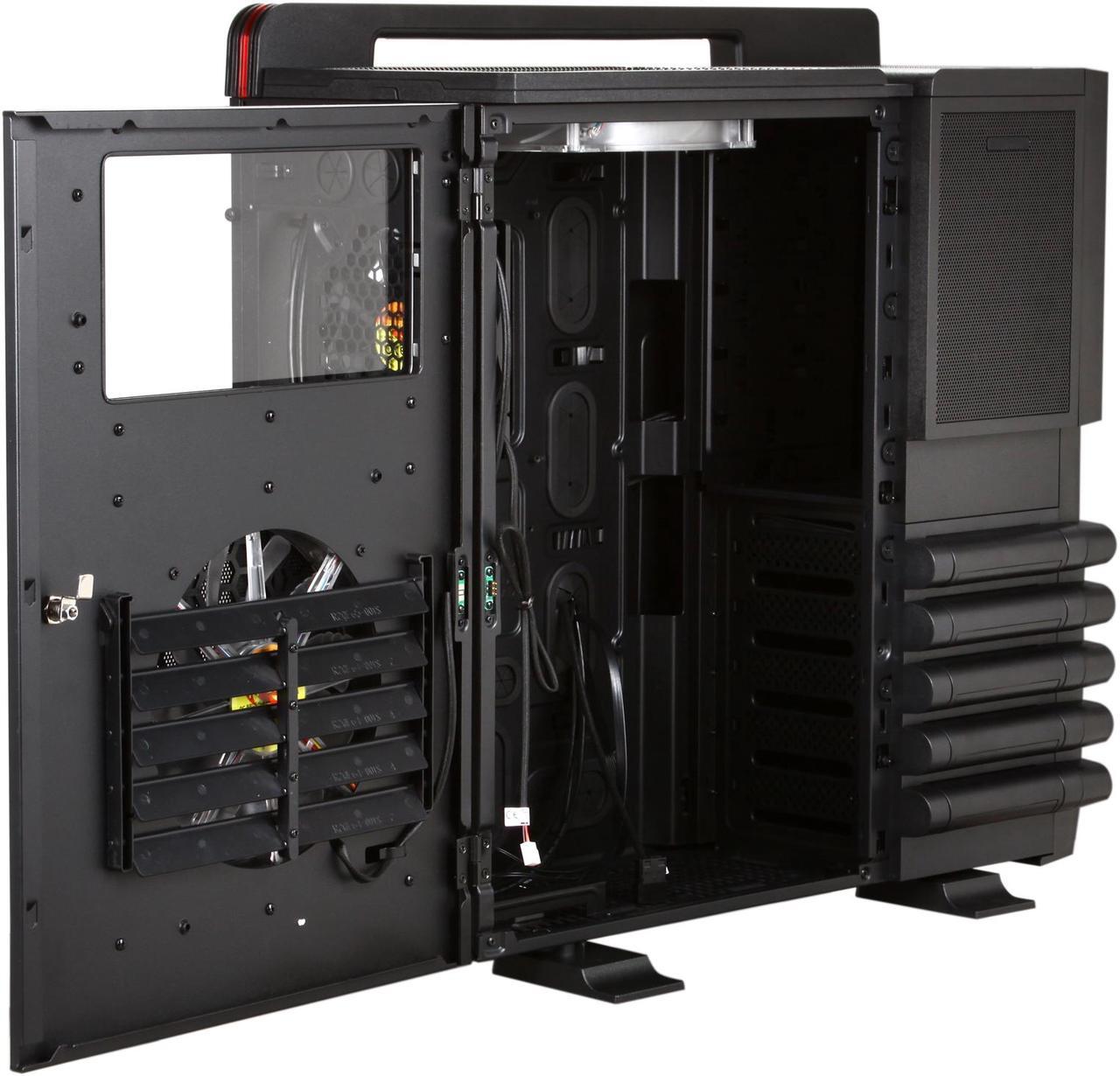 Alt view image 7 of 10 - Thermaltake Level 10 GT (VN10001W2N) Black SECC / Plastic ATX Full Tower Computer Case with Four Fans - 1 x 200mm Colorshift side fan, 1 x 200mm top fan, 1 x 200mm front fan and 1 x 140mm rear fan