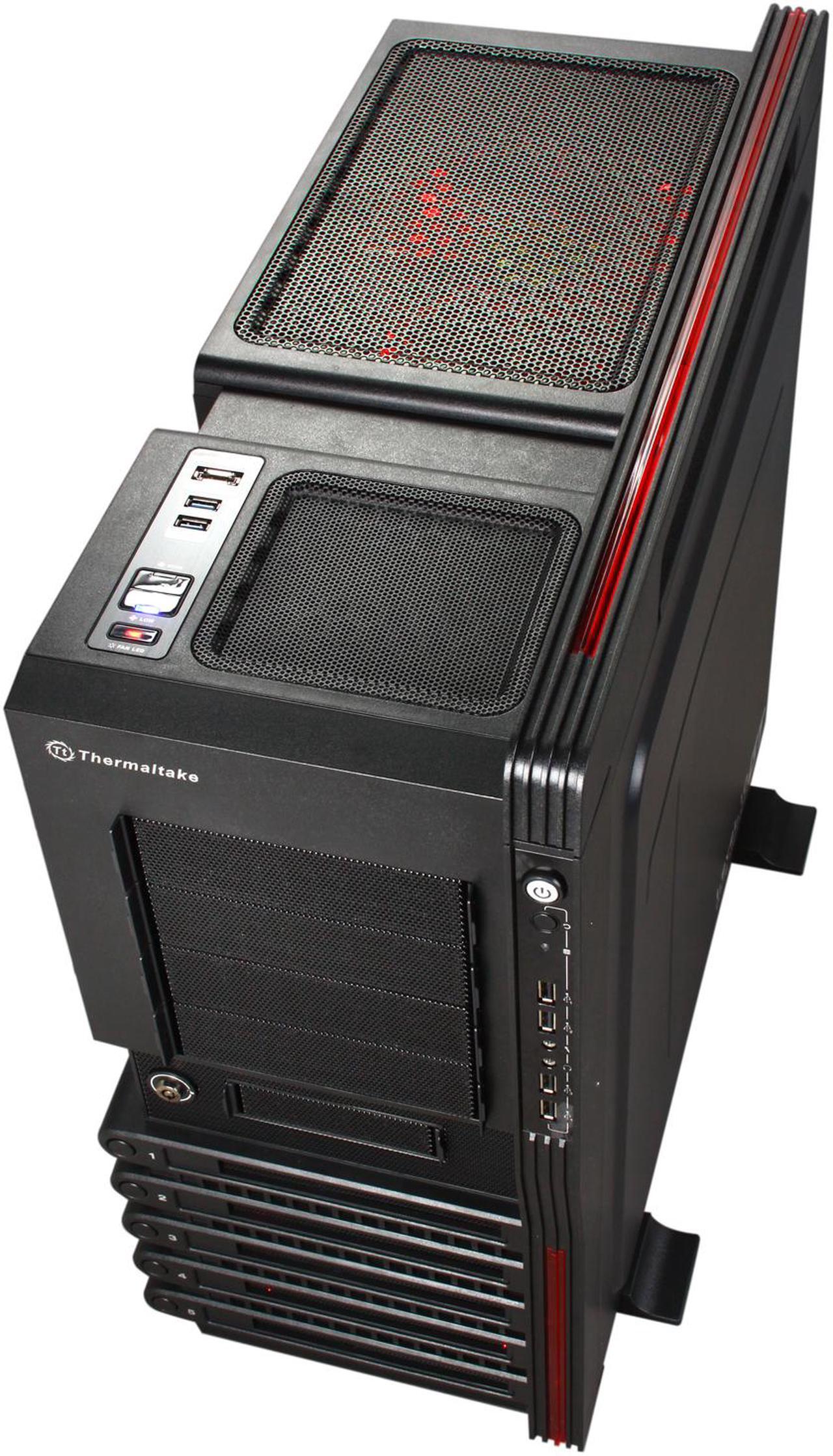 Alt view image 8 of 10 - Thermaltake Level 10 GT (VN10001W2N) Black SECC / Plastic ATX Full Tower Computer Case with Four Fans - 1 x 200mm Colorshift side fan, 1 x 200mm top fan, 1 x 200mm front fan and 1 x 140mm rear fan