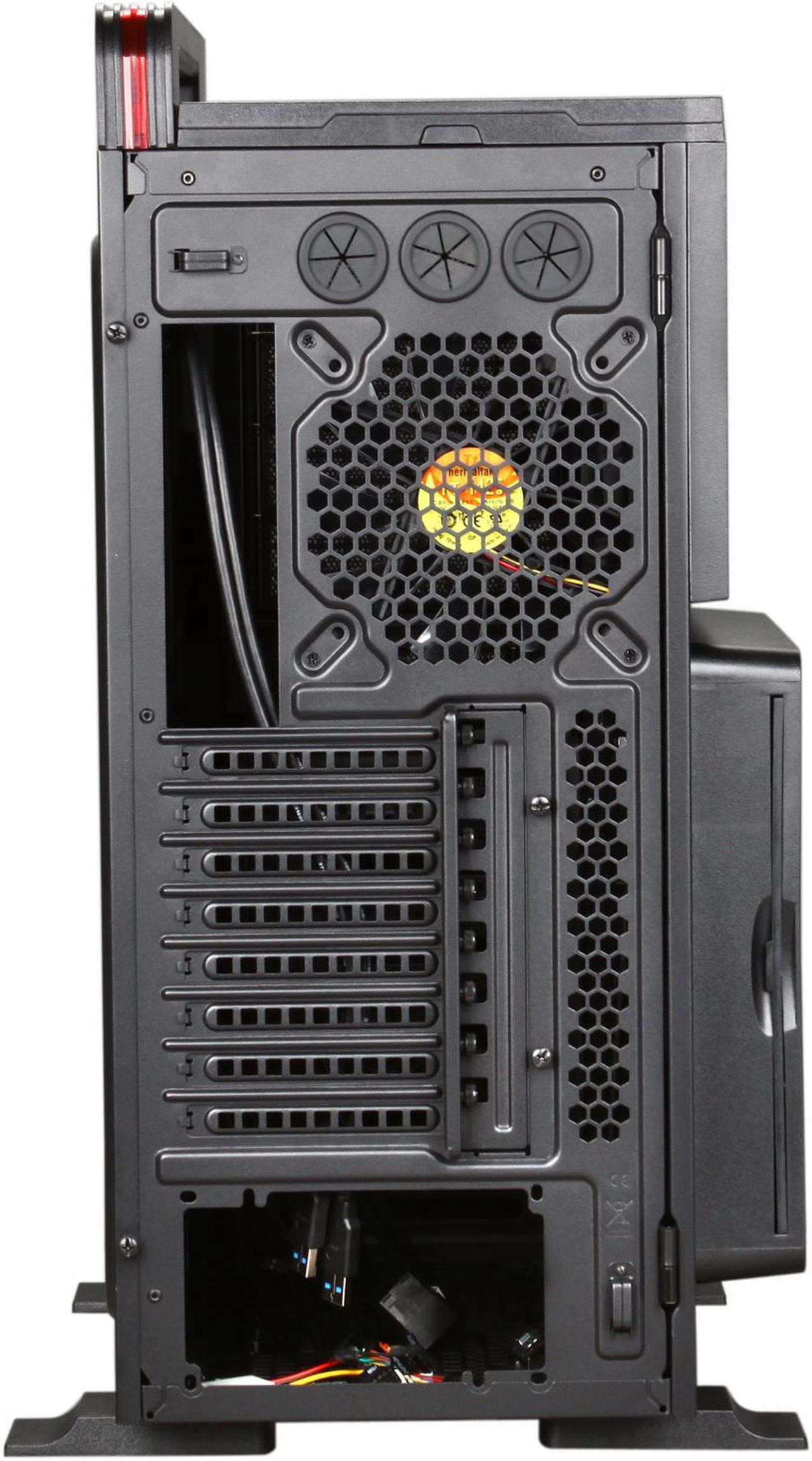 Alt view image 9 of 10 - Thermaltake Level 10 GT (VN10001W2N) Black SECC / Plastic ATX Full Tower Computer Case with Four Fans - 1 x 200mm Colorshift side fan, 1 x 200mm top fan, 1 x 200mm front fan and 1 x 140mm rear fan