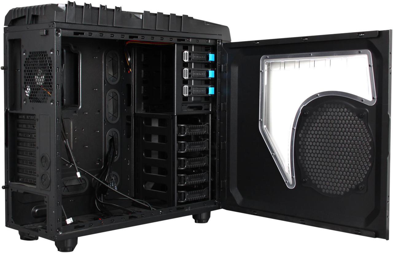 Alt view image 5 of 9 - Thermaltake Overseer RX-I VN700M1W2N Black SECC ATX Full Tower Computer Case Standard PS2 PSU Power Supply
