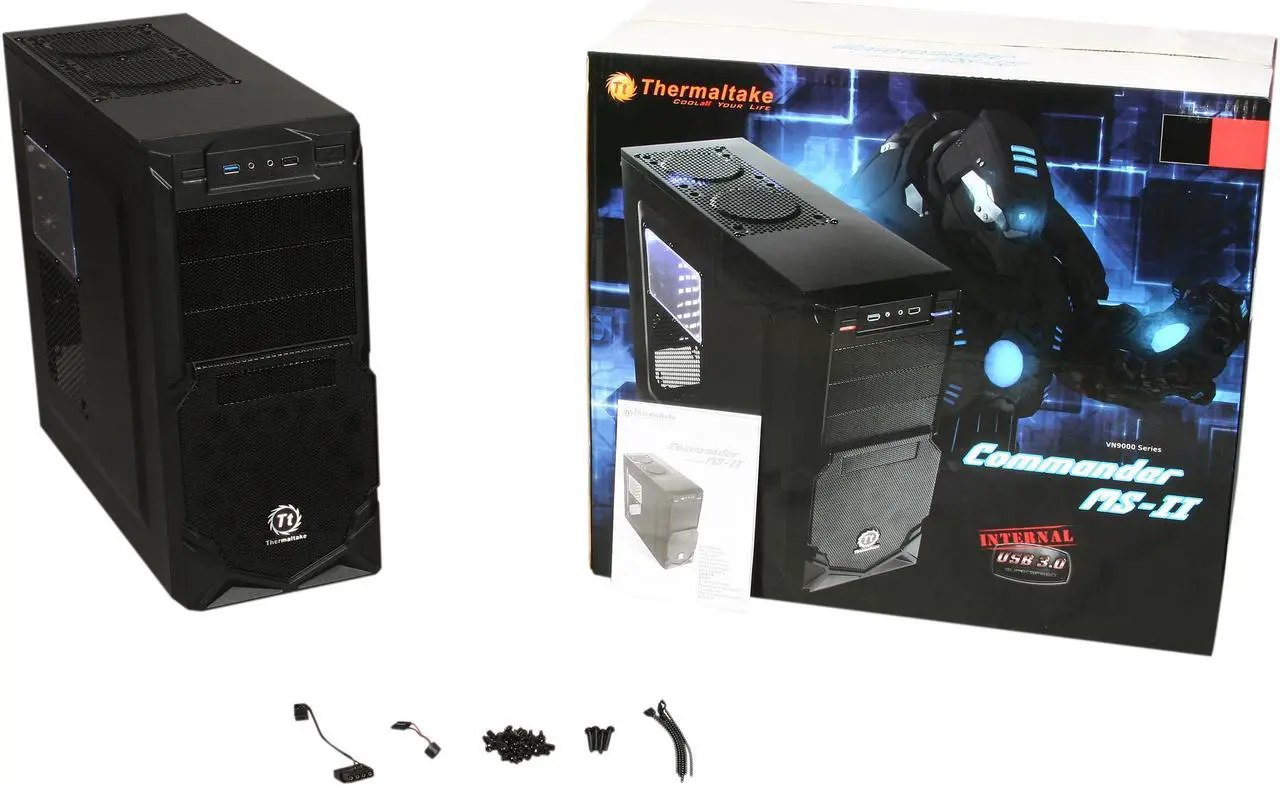 Alt view image 9 of 9 - Thermaltake Commander Series Commander MS-II Black SECC ATX Mid Tower Computer Case