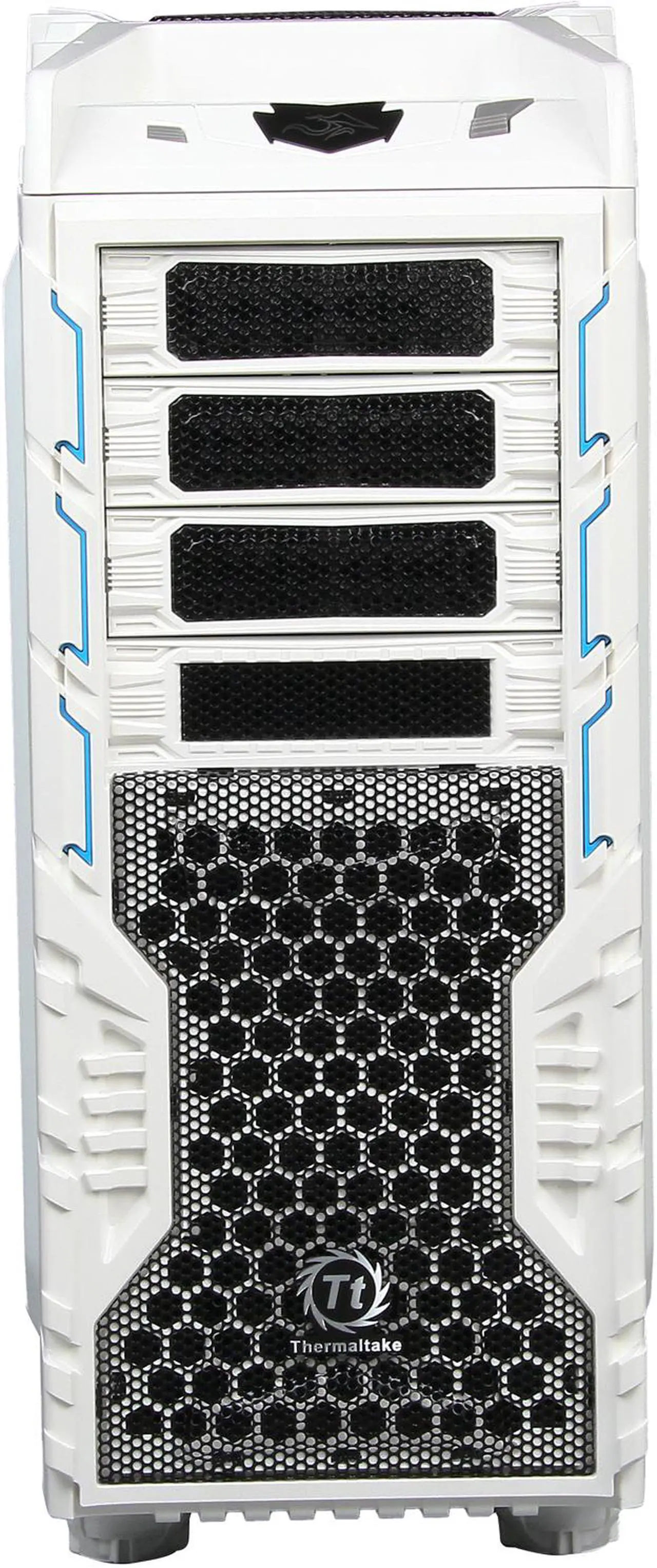 Alt view image 2 of 10 - Thermaltake Overseer RX-I Snow Edition VN700M6W2N White Steel / Plastic ATX Full Tower Computer Case
