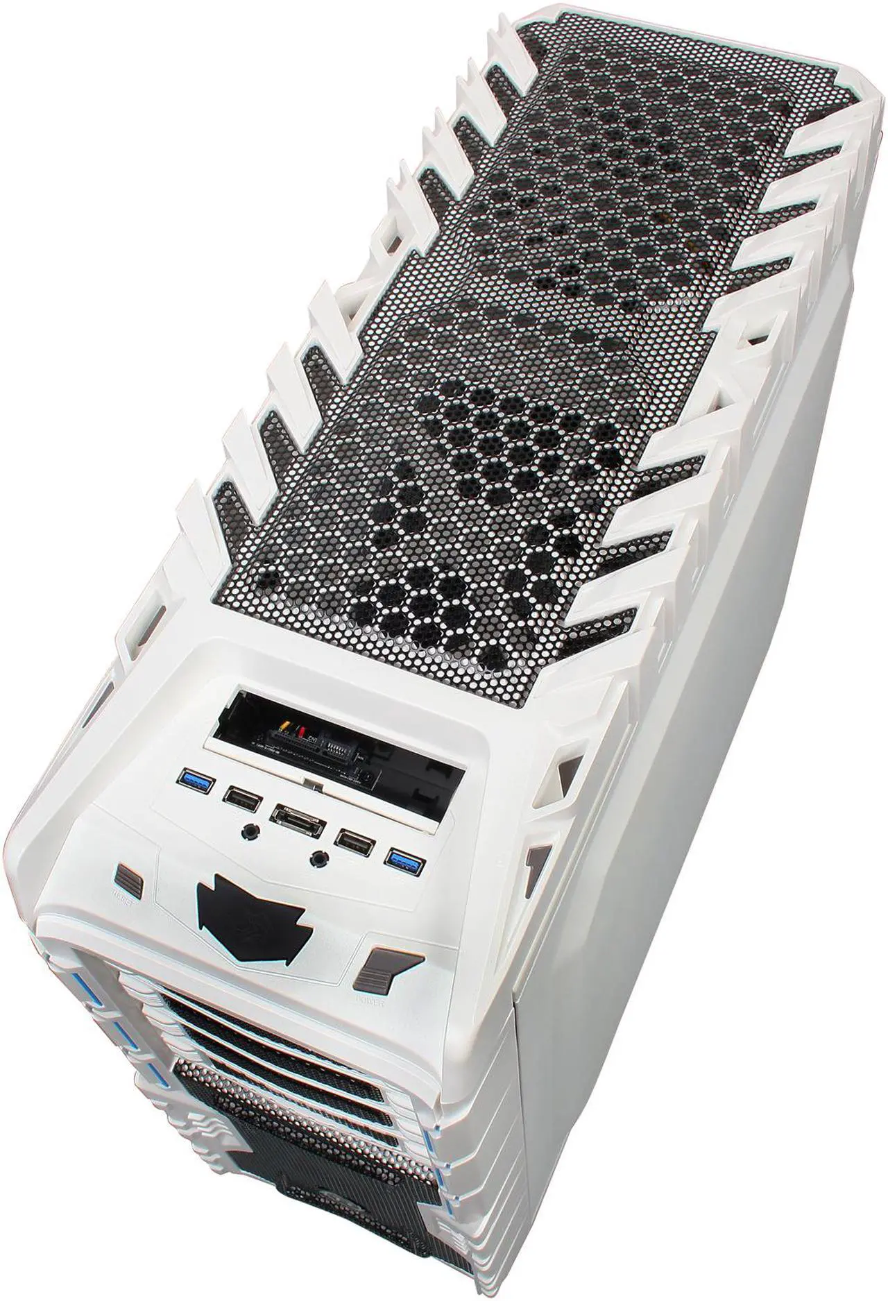 Alt view image 5 of 10 - Thermaltake Overseer RX-I Snow Edition VN700M6W2N White Steel / Plastic ATX Full Tower Computer Case