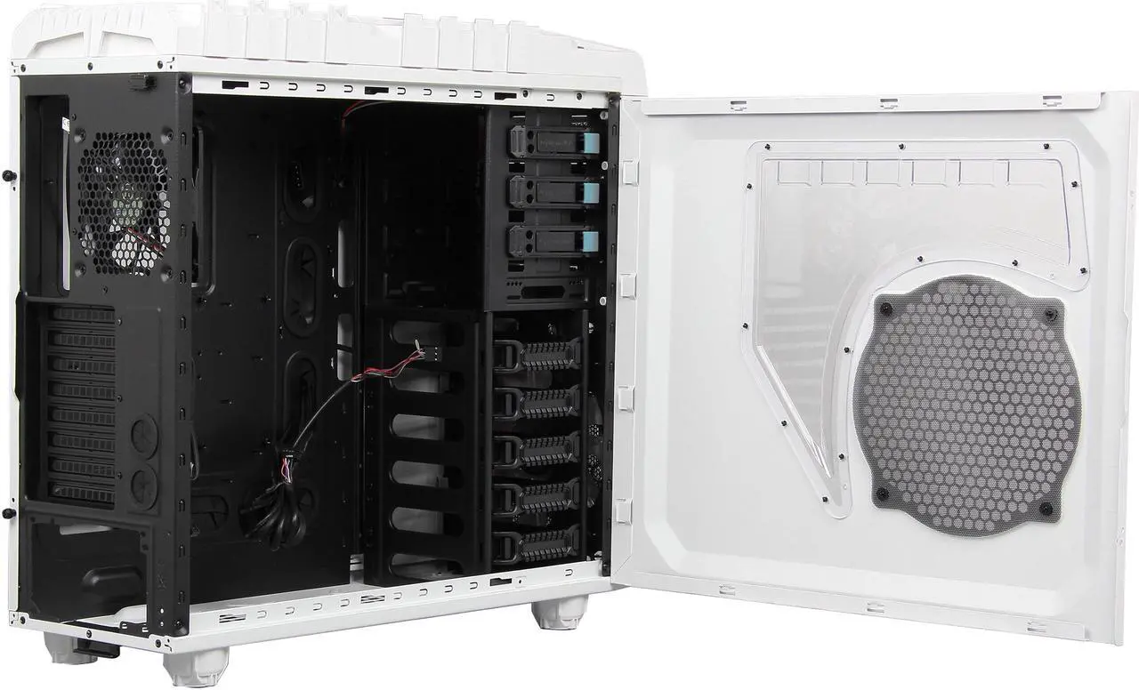 Alt view image 6 of 10 - Thermaltake Overseer RX-I Snow Edition VN700M6W2N White Steel / Plastic ATX Full Tower Computer Case