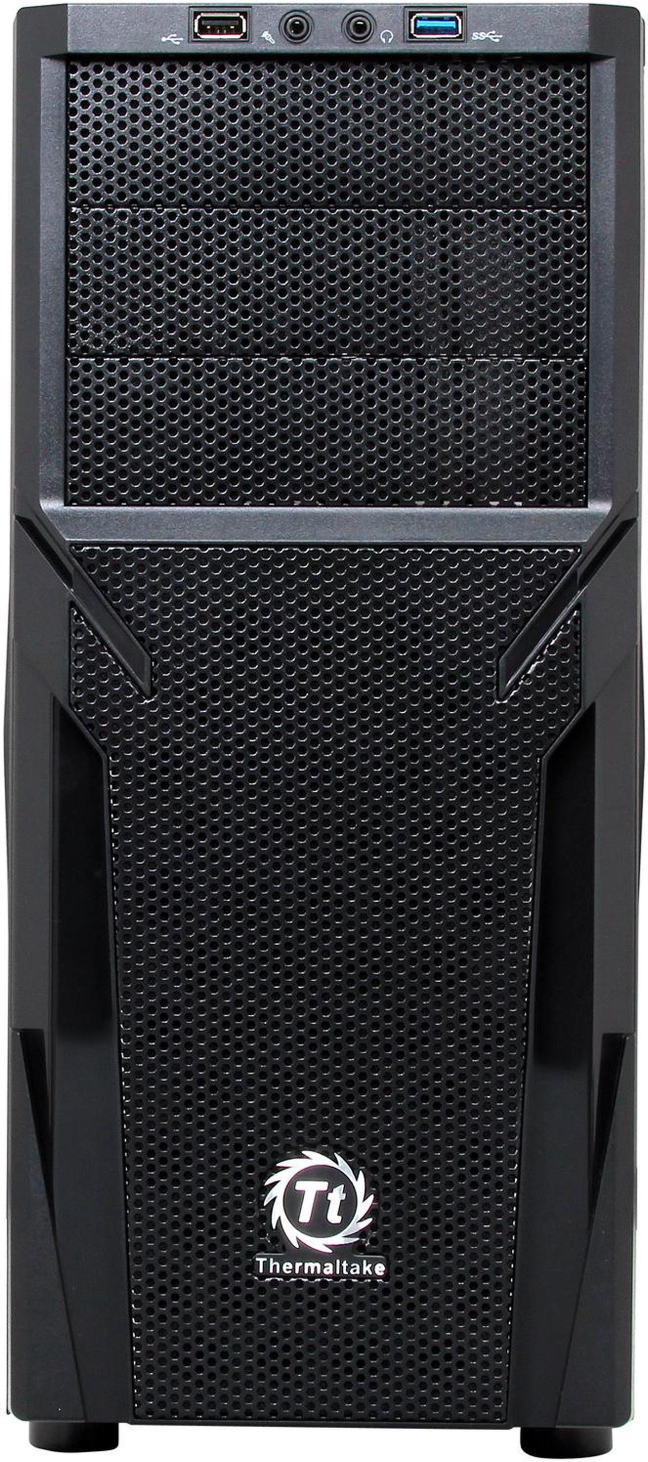 Alt view image 3 of 14 - Thermaltake Versa H21 Mid Tower Computer Case with USB 3.0 and All-Black Interior(CA-1B2-00M1NN-00)