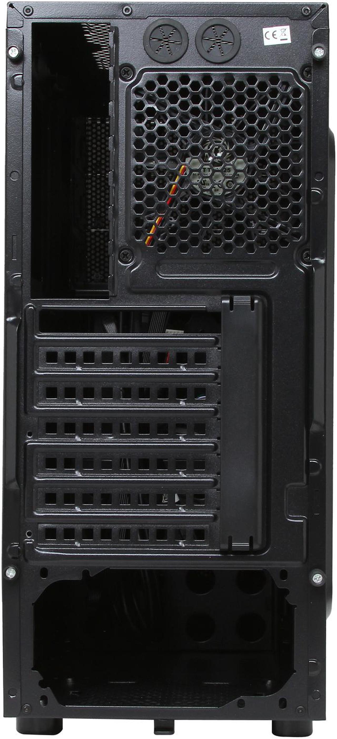 Alt view image 12 of 14 - Thermaltake Versa H21 Mid Tower Computer Case with USB 3.0 and All-Black Interior(CA-1B2-00M1NN-00)