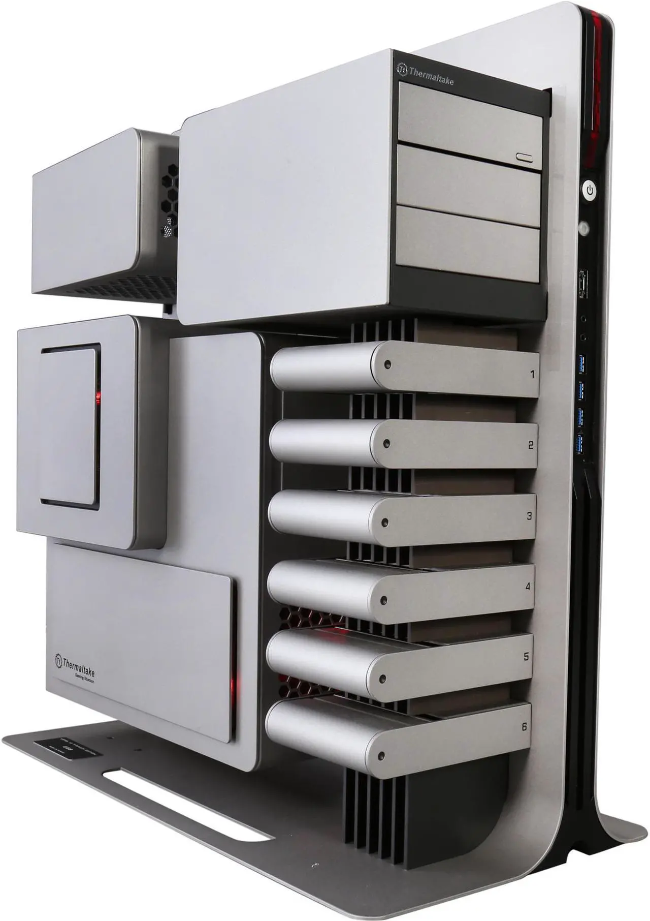 Main image of Thermaltake Level 10 Titanium Edition VL300A9N1N Aluminum USB 3.0 Black / Titanium ATX Gaming Full Tower Computer Case