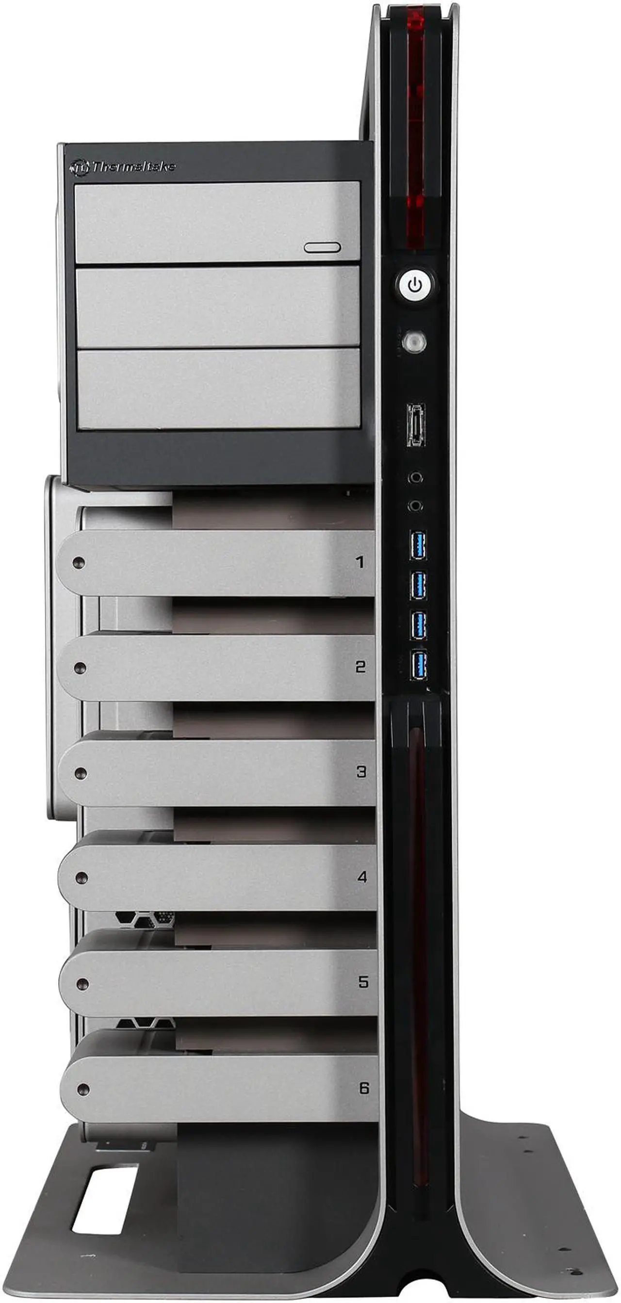 Alt view image 3 of 8 - Thermaltake Level 10 Titanium Edition VL300A9N1N Aluminum USB 3.0 Black / Titanium ATX Gaming Full Tower Computer Case
