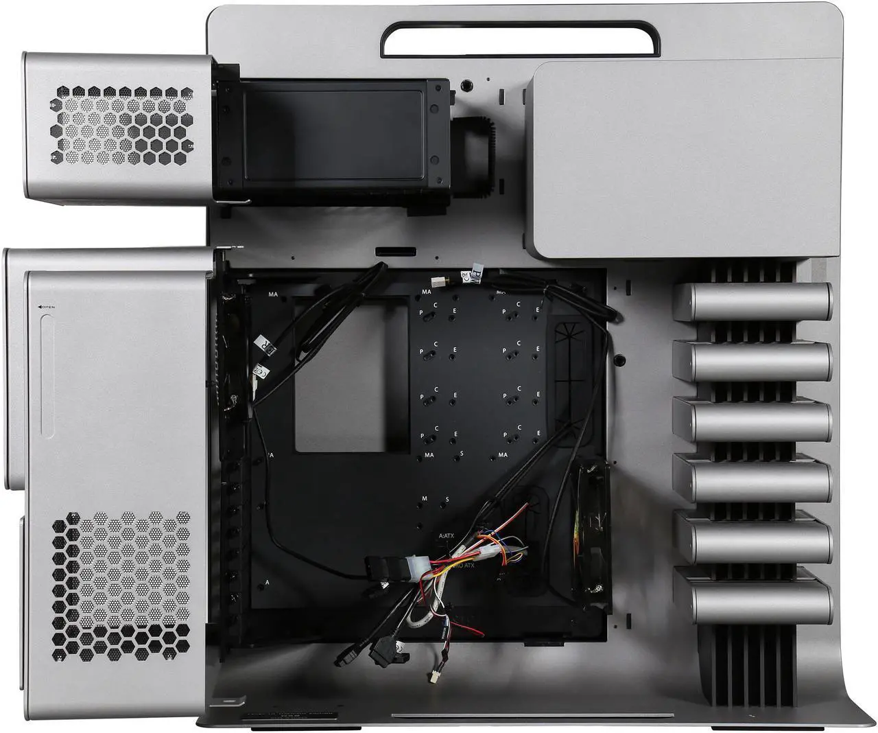 Alt view image 5 of 8 - Thermaltake Level 10 Titanium Edition VL300A9N1N Aluminum USB 3.0 Black / Titanium ATX Gaming Full Tower Computer Case