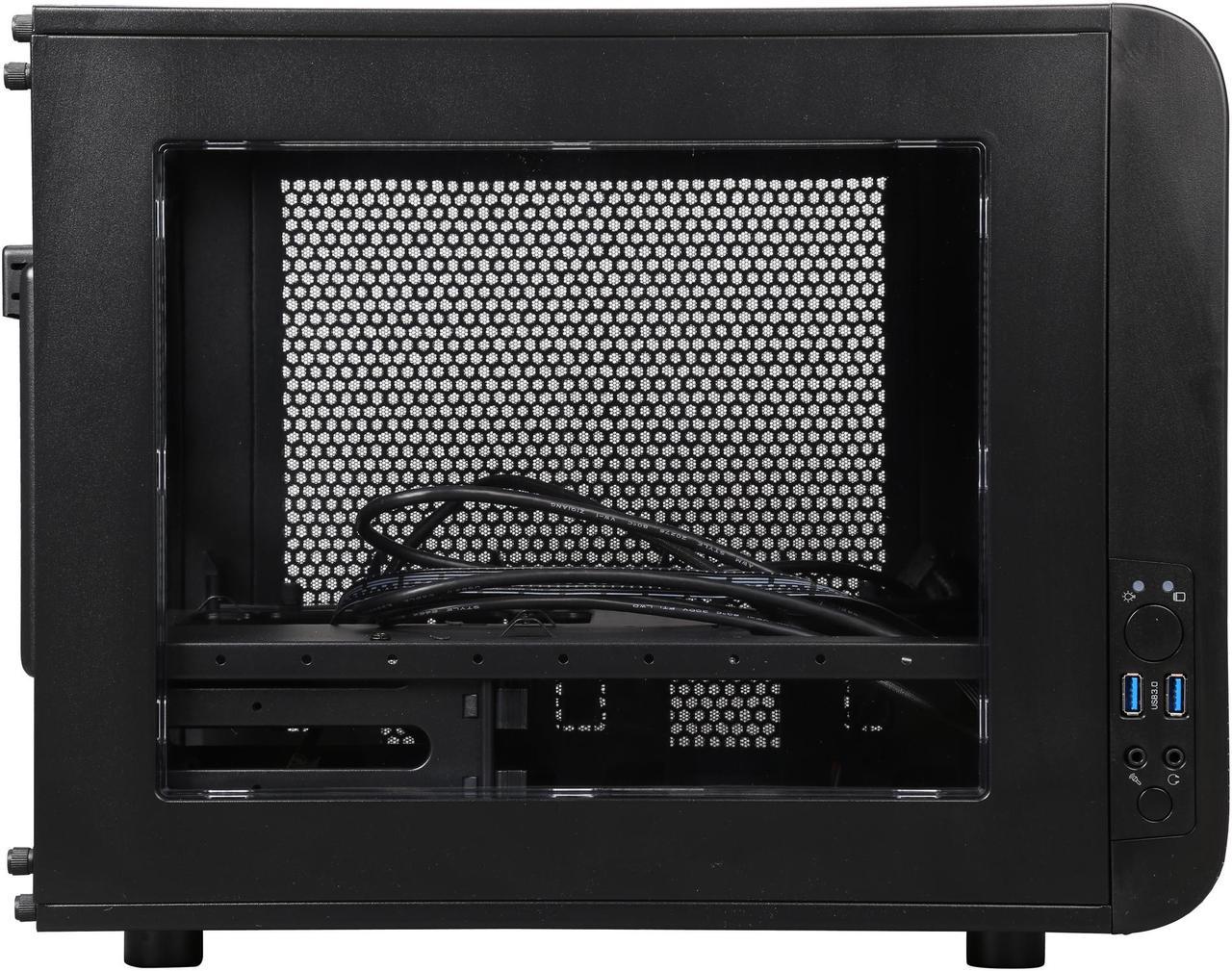Alt view image 5 of 15 - Thermaltake Core V21 Black Extreme Micro ATX Cube Chassis CA-1D5-00S1WN-00