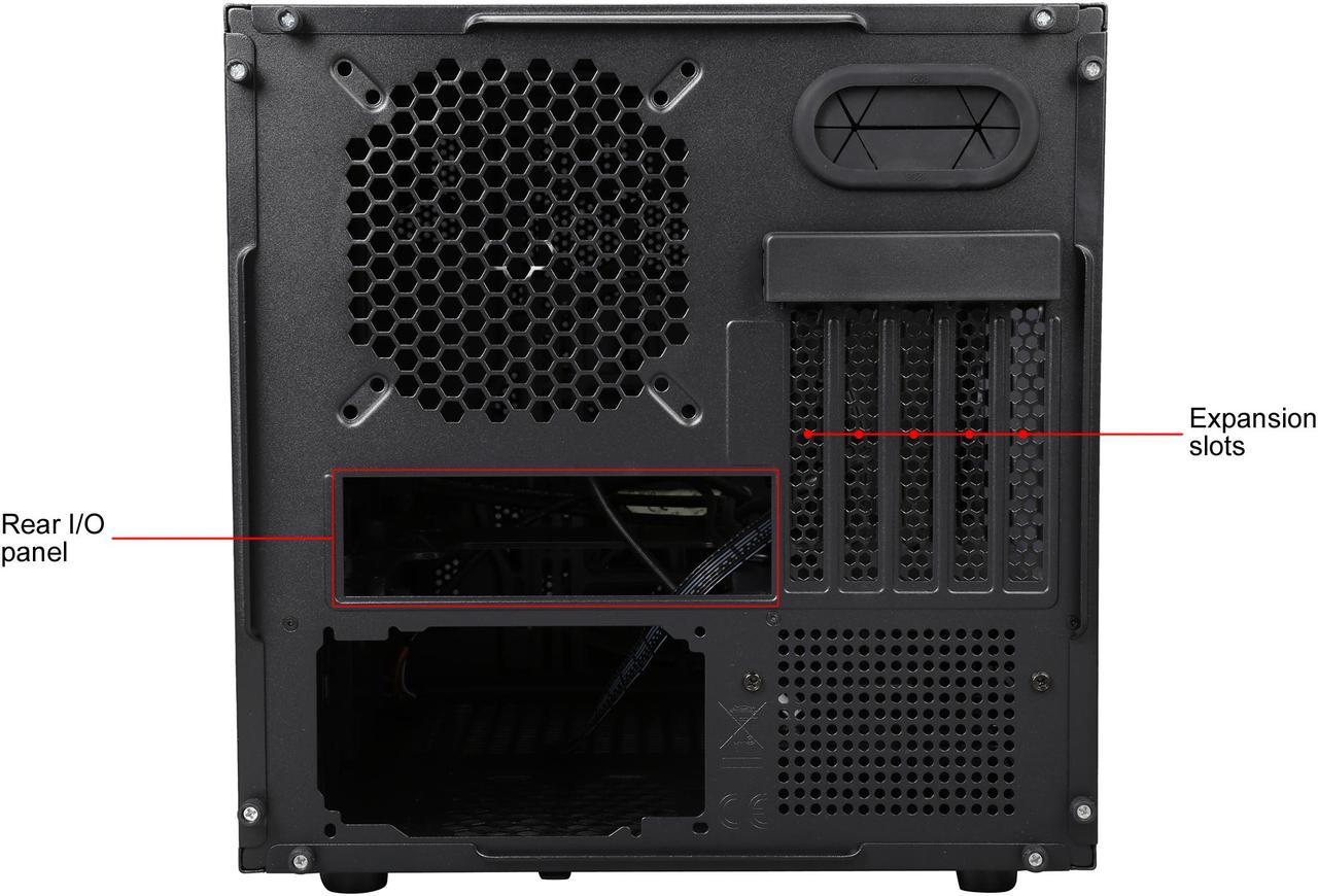 Alt view image 8 of 15 - Thermaltake Core V21 Black Extreme Micro ATX Cube Chassis CA-1D5-00S1WN-00
