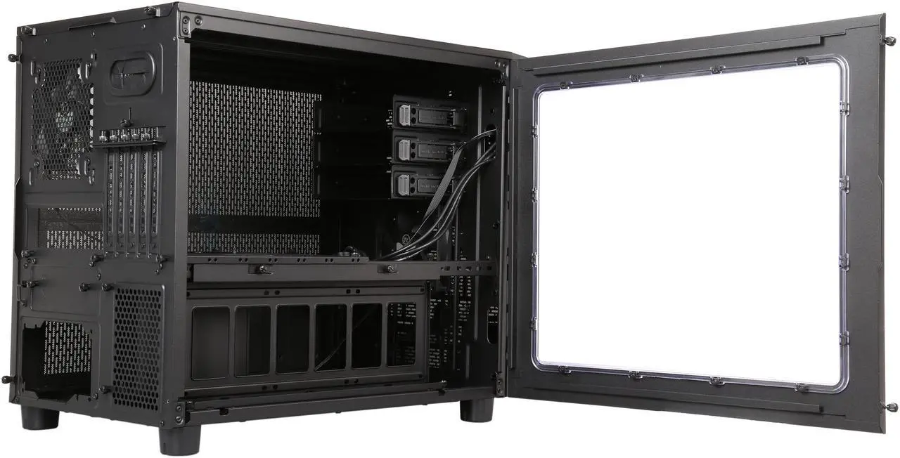 Alt view image 6 of 8 - Thermaltake Core X2 Black Micro ATX Stackable Tt LCS Certified Cube Chassis CA-1D7-00C1WN-00