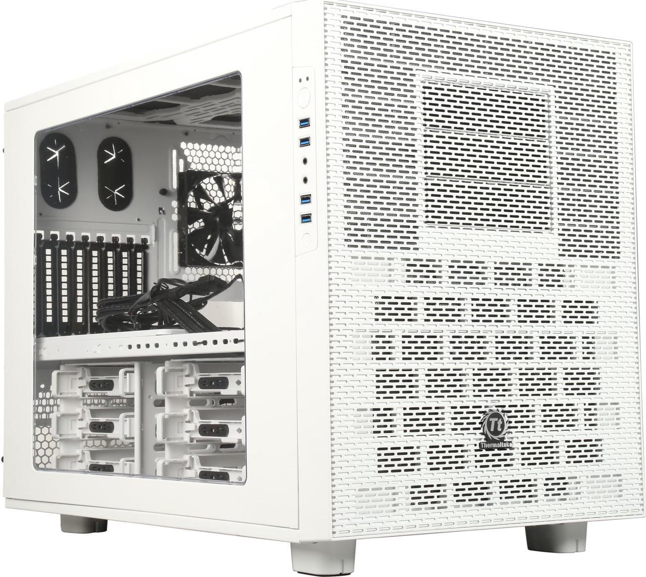 Main image of Thermaltake Core X9 Snow Edition E-ATX Stackable Tt LCS Certified Cube Chassis CA-1D8-00F6WN-00