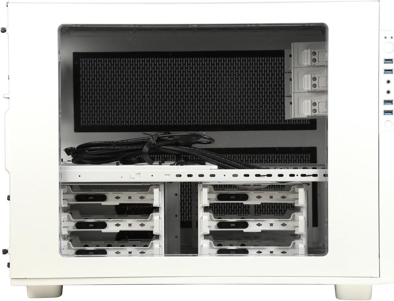 Alt view image 5 of 9 - Thermaltake Core X9 Snow Edition E-ATX Stackable Tt LCS Certified Cube Chassis CA-1D8-00F6WN-00