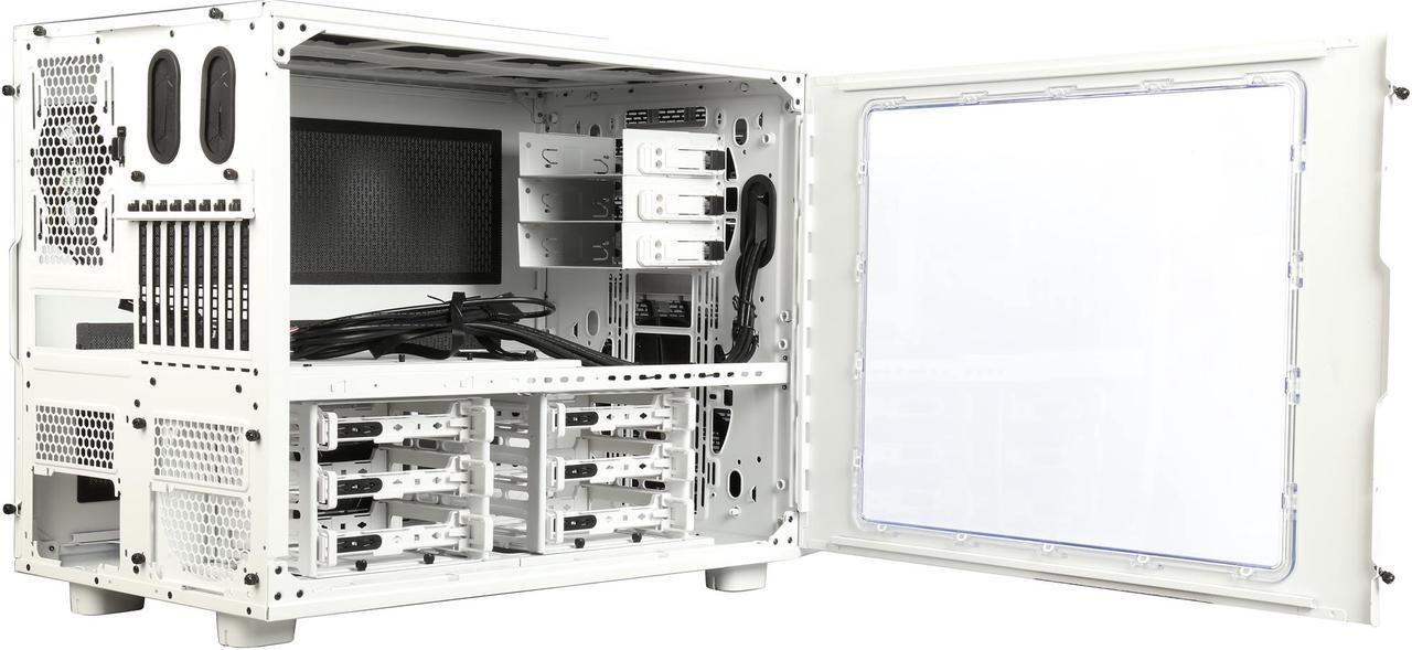 Alt view image 6 of 9 - Thermaltake Core X9 Snow Edition E-ATX Stackable Tt LCS Certified Cube Chassis CA-1D8-00F6WN-00