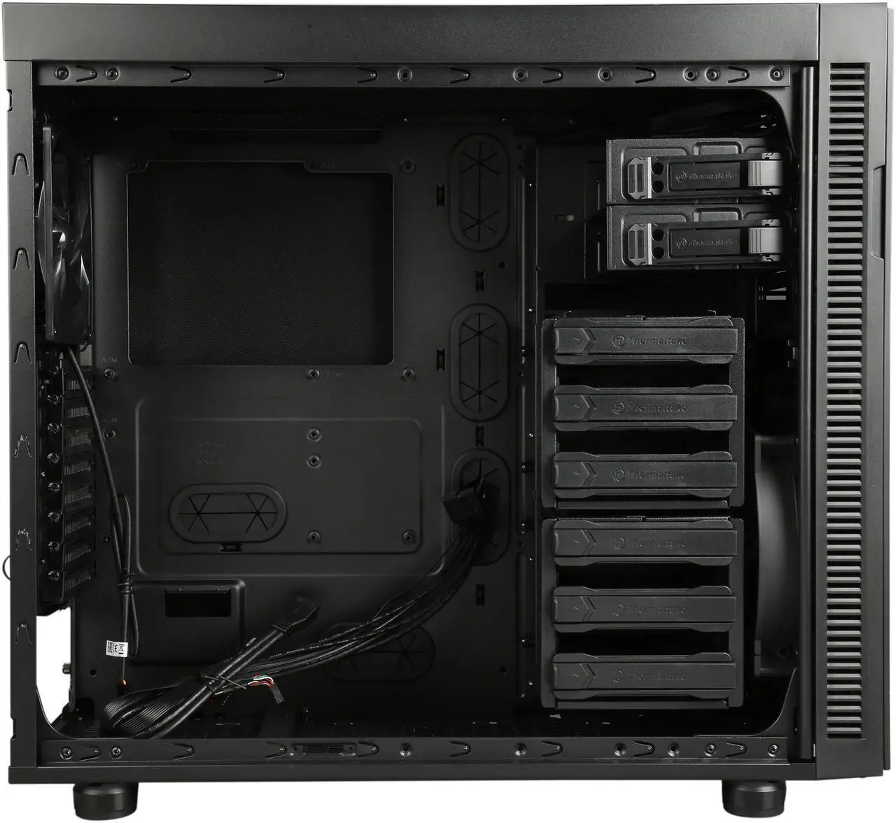 Alt view image 7 of 10 - Thermaltake Suppressor F51 E-ATX Mid Tower Tt LCS Certified Gaming Silent Computer Case CA-1E1-00M1NN-00