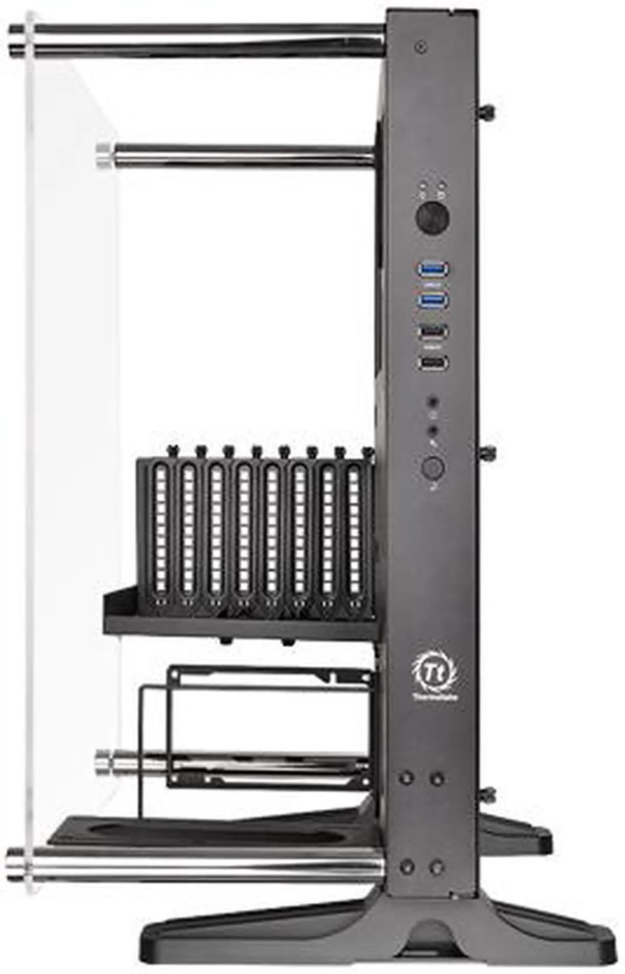 Alt view image 2 of 10 - Thermaltake Core P3 SE Black ATX Open Frame Panoramic Viewing Tt LCS Certified Gaming Computer Case w/o Riser Cable CA-1G4-00M1WN-02