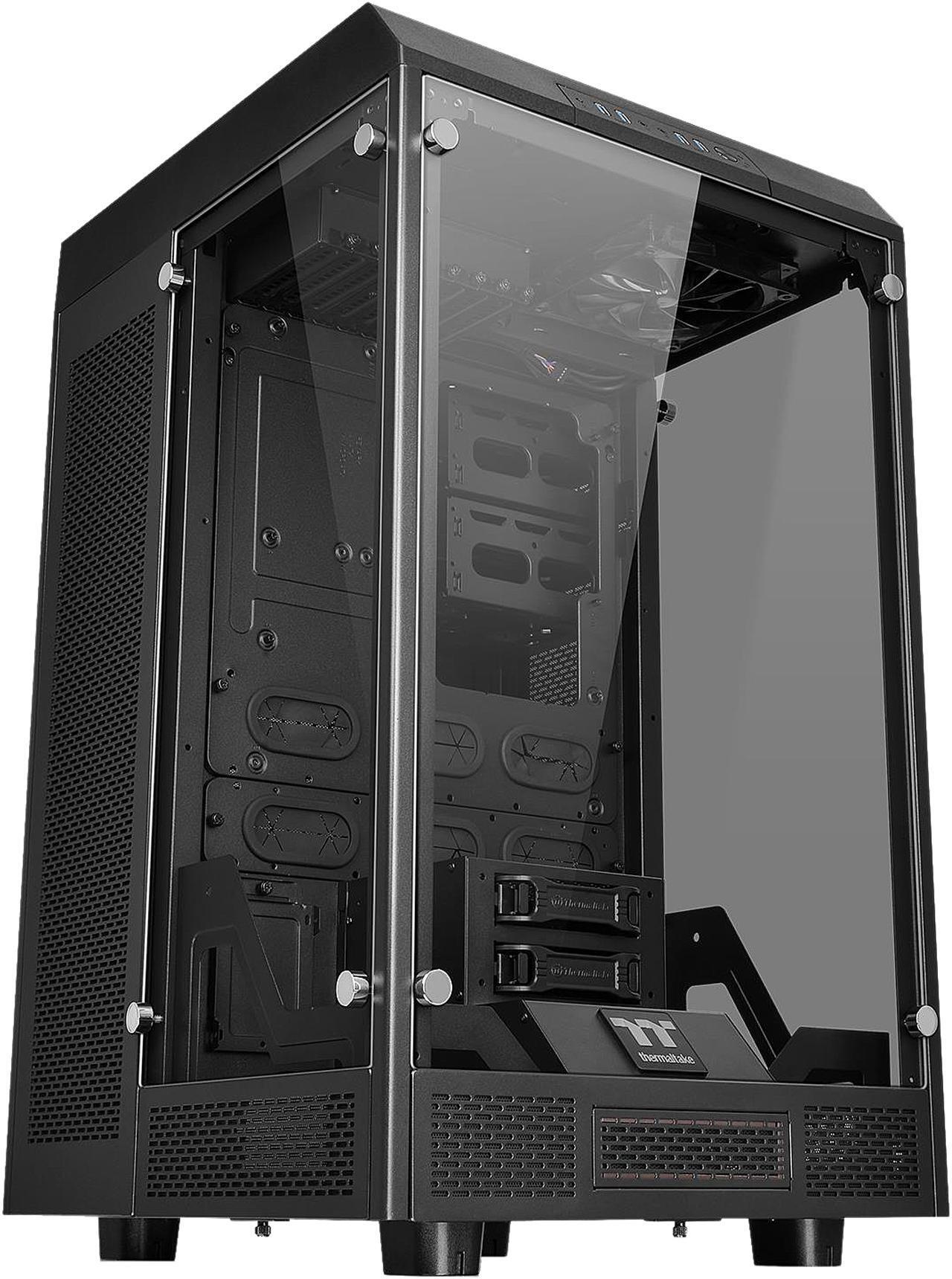 Main image of Thermaltake Tower 900 Black Tempered Glass Fully Modular E-ATX Vertical Super Tower Chassis CA-1H1-00F1WN-00
