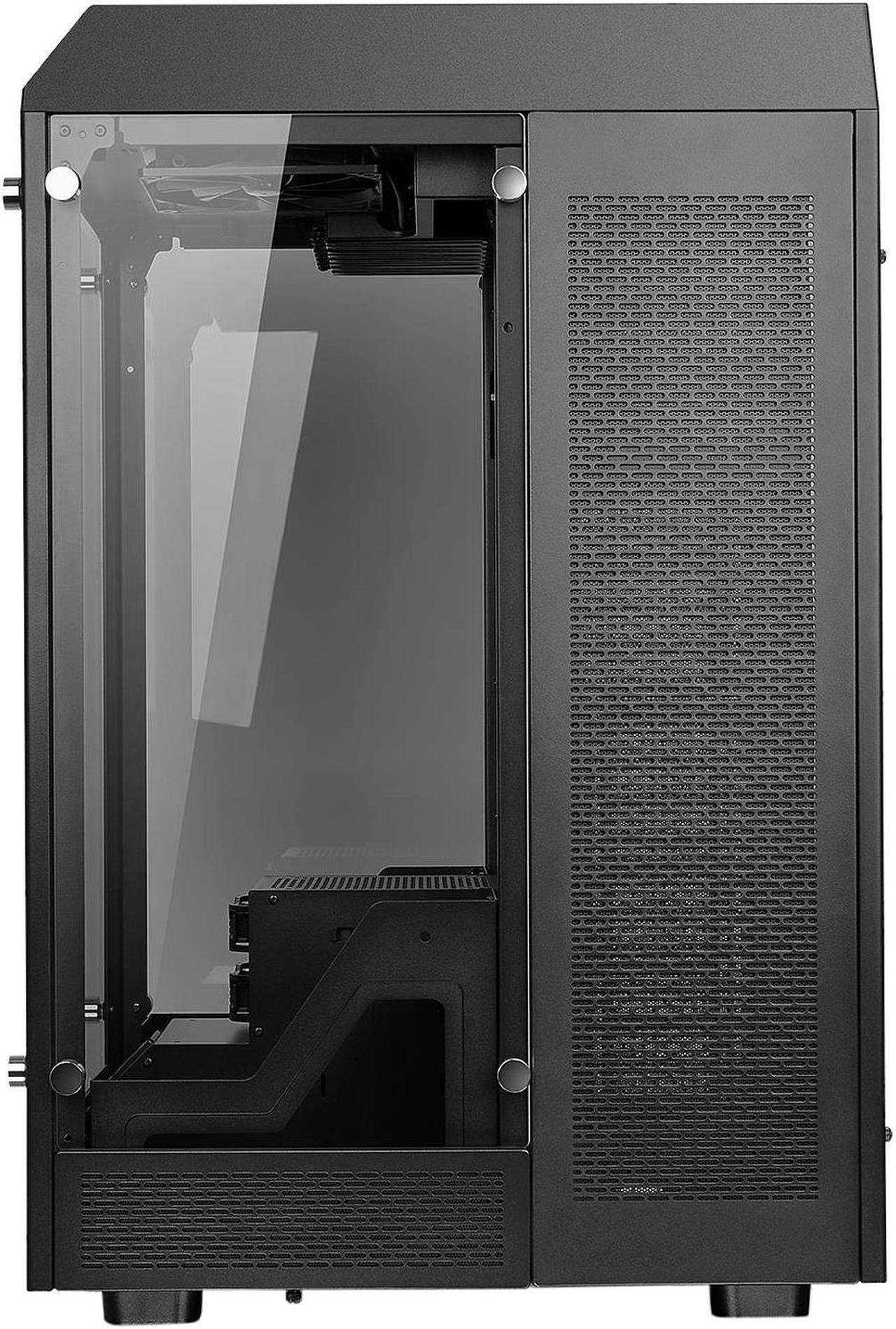 Alt view image 3 of 11 - Thermaltake Tower 900 Black Tempered Glass Fully Modular E-ATX Vertical Super Tower Chassis CA-1H1-00F1WN-00