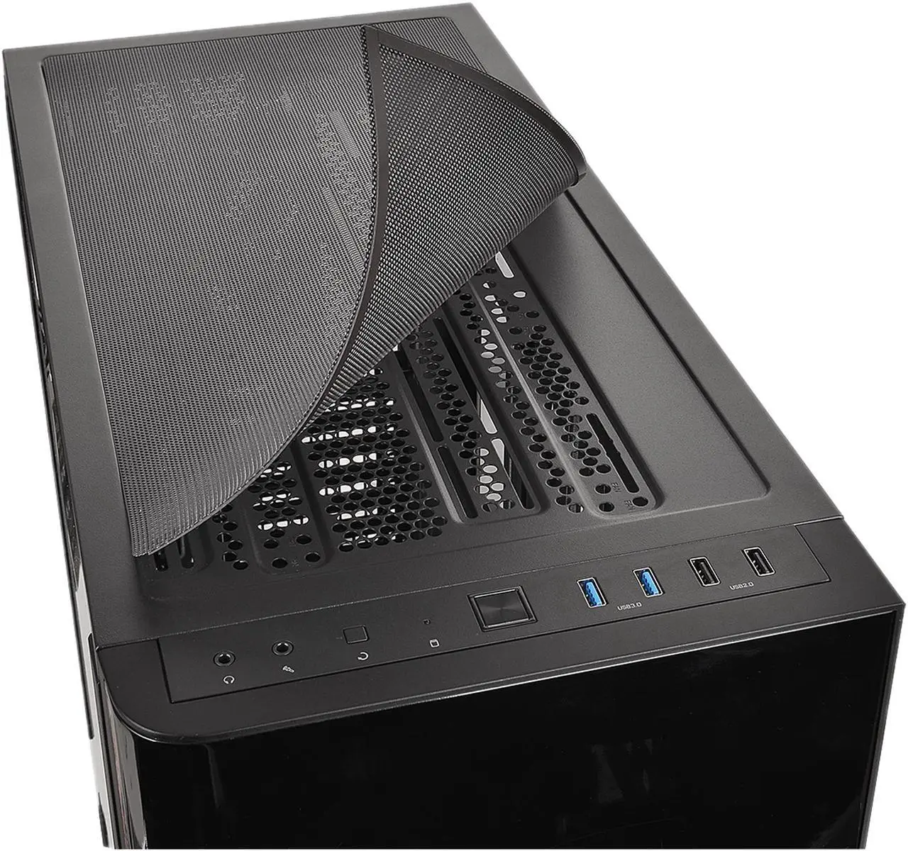 Alt view image 12 of 19 - Thermaltake View 31 Dual Tempered Glass ATX Tt LCS Certified Black Gaming Mid Tower Computer Case CA-1H8-00M1WN-00