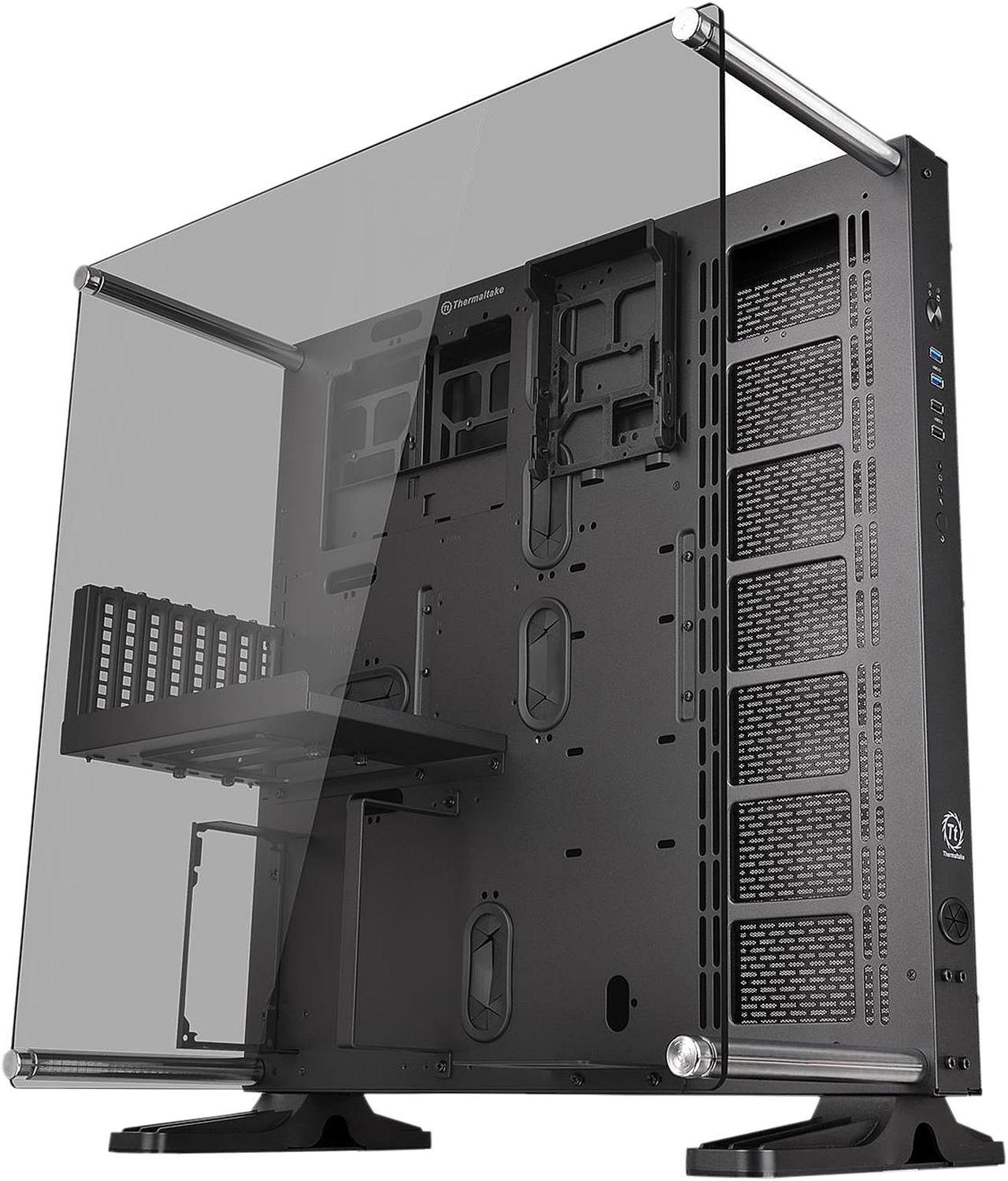 Thermaltake Core P7 Black Full Tower Tempered Glass Open Frame Panoramic Viewing Tt LCS Certified Gaming Computer Case CA-1I2-00F1WN-00