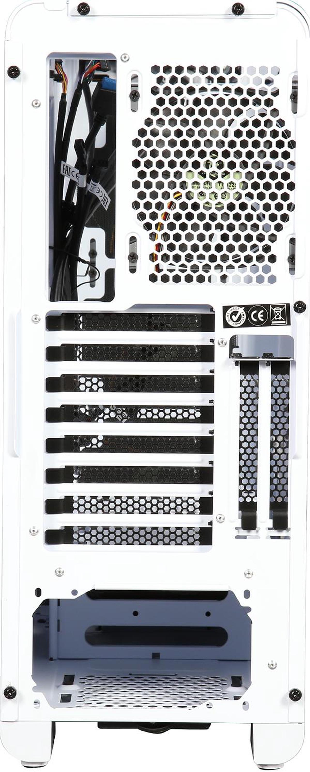 Alt view image 9 of 9 - Thermaltake View 27 Snow ATX Gull Wing Window Tt LCS Certified Gaming Mid Tower Computer Case with 4 x 120mm White Riing Fan CA-1G7-00M6WN-WT