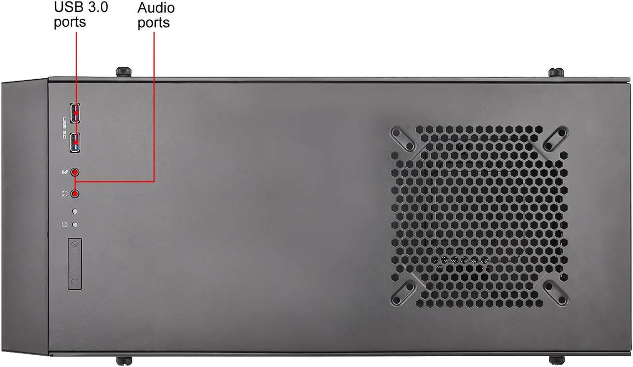 Alt view image 7 of 8 - Thermaltake Core G21 Dual 4mm Tempered Two-Toned Glass Power Cover ATX Black Gaming Computer Case CA-1I4-00M1WN-00