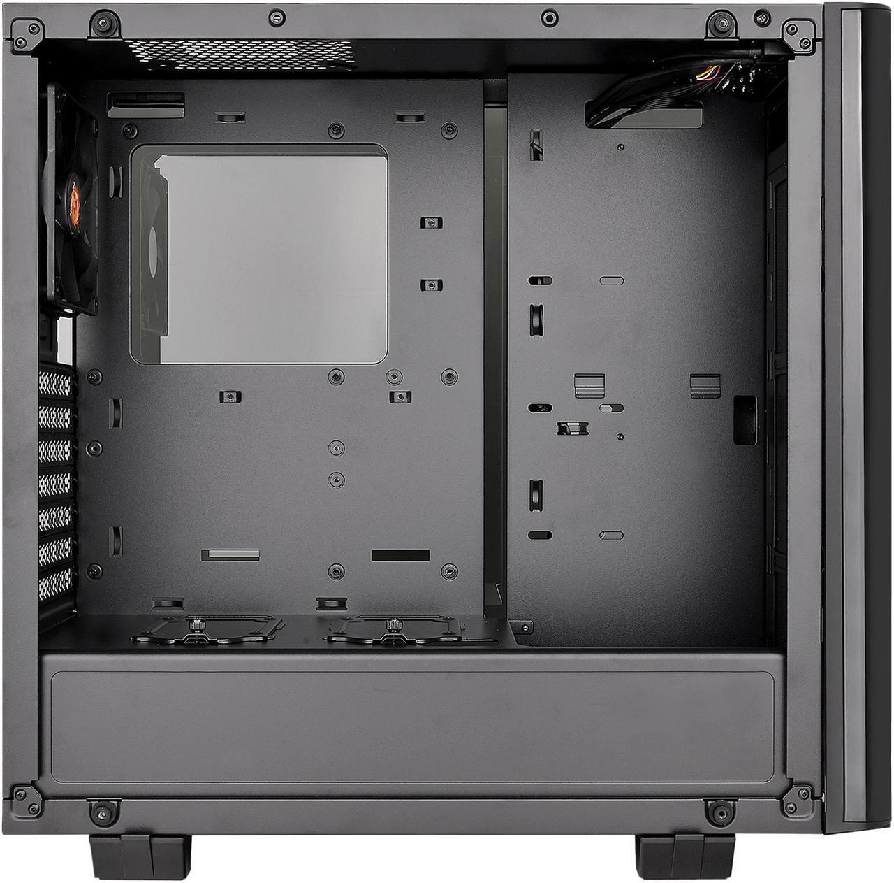 Alt view image 8 of 9 - Thermaltake View 21 Dual Tempered Glass ATX Tt LCS Certified Black Gaming Mid Tower Computer Case CA-1I3-00M1WN-00