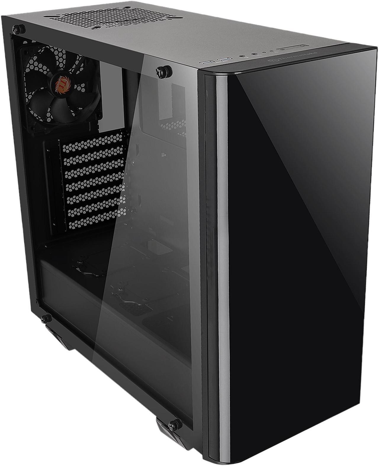 Main image of Thermaltake View 21 Dual Tempered Glass ATX Tt LCS Certified Black Gaming Mid Tower Computer Case CA-1I3-00M1WN-00