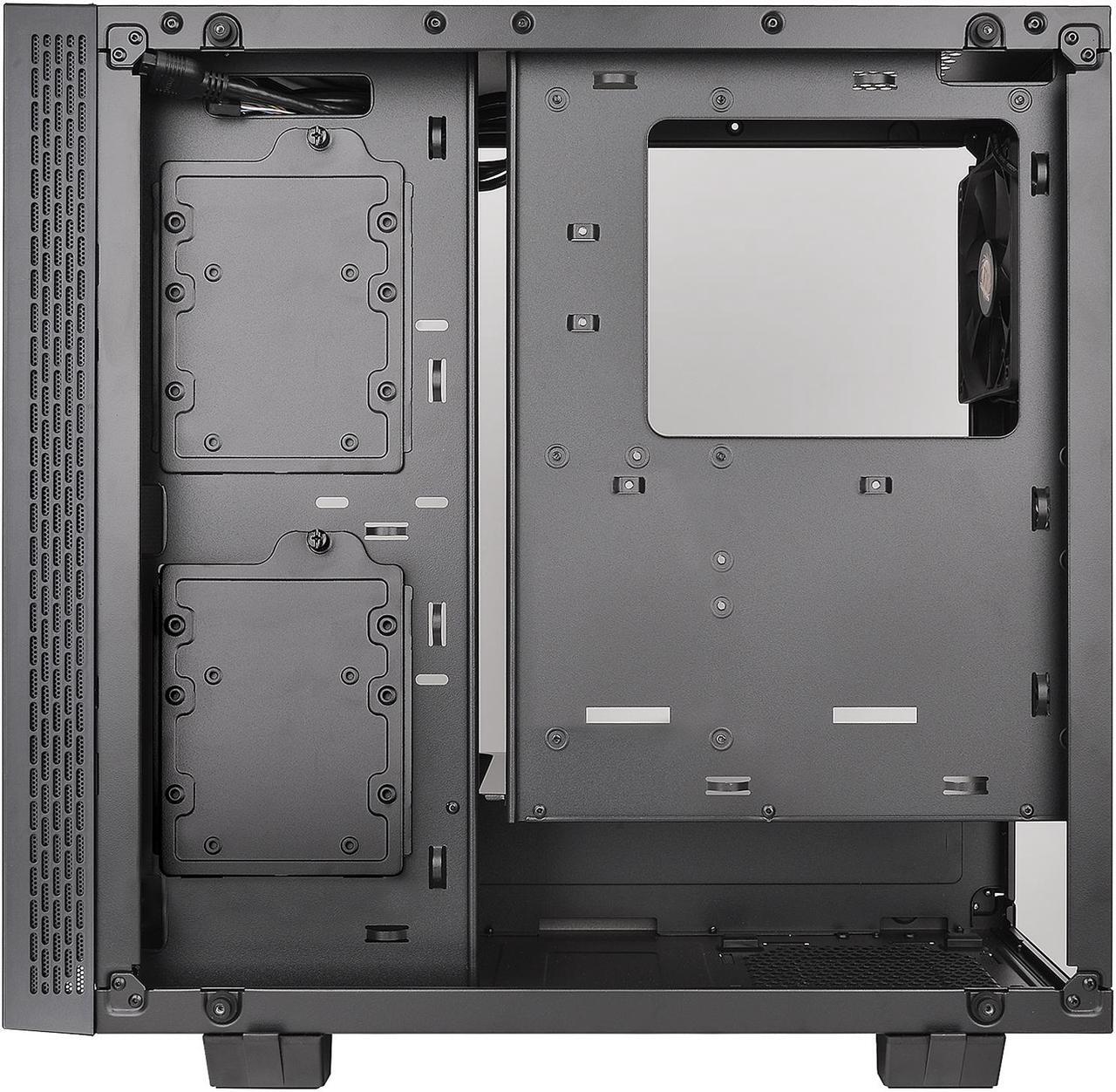 Alt view image 9 of 9 - Thermaltake View 21 Dual Tempered Glass ATX Tt LCS Certified Black Gaming Mid Tower Computer Case CA-1I3-00M1WN-00