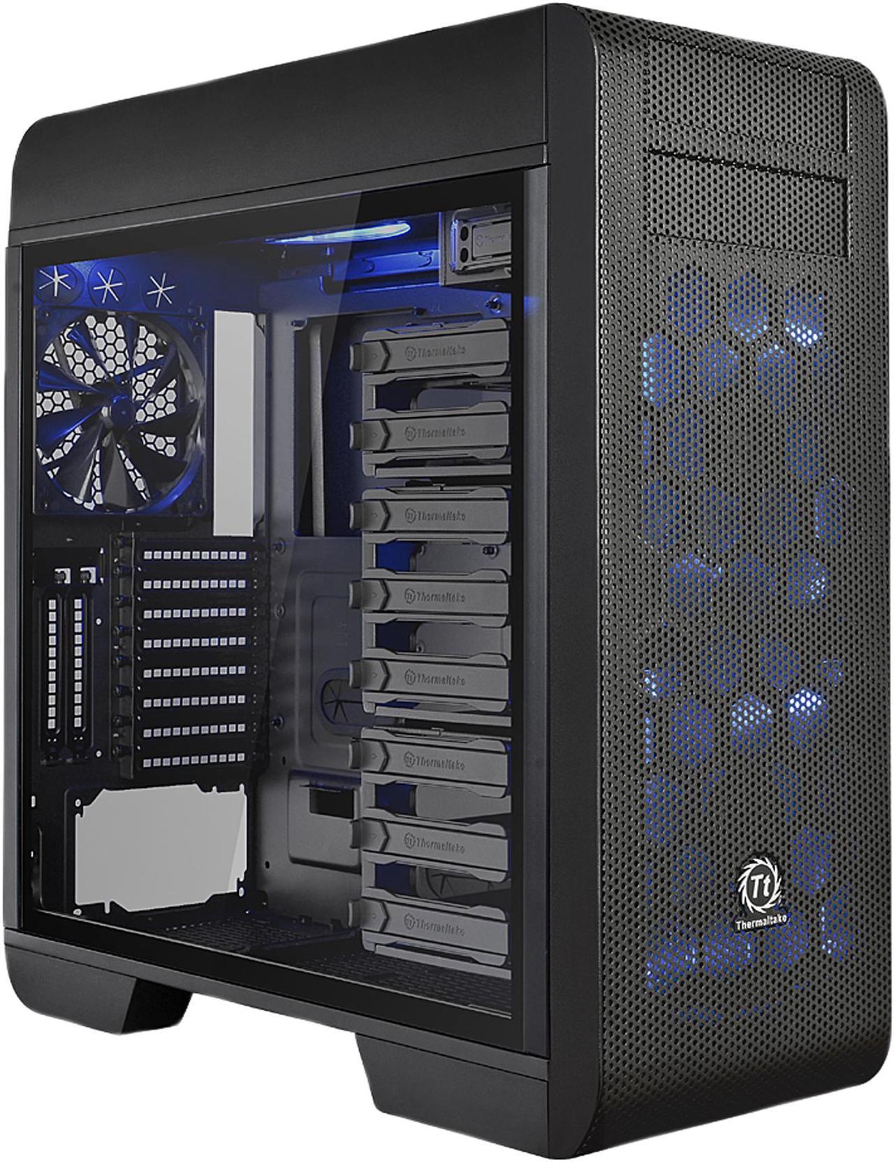 Thermaltake Core V71 Tempered Glass Black E-ATX Full Tower Tt LCS Certified Gaming Computer Case CA-1B6-00F1WN-04