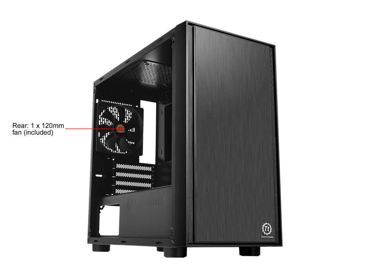 Thermaltake Versa H17 Window Micro-Tower Behuizing - Zwart | Voor Micro-ATX & Mini-ITX Moederborden | Met Zijraam | Eenvoudige Opbouw