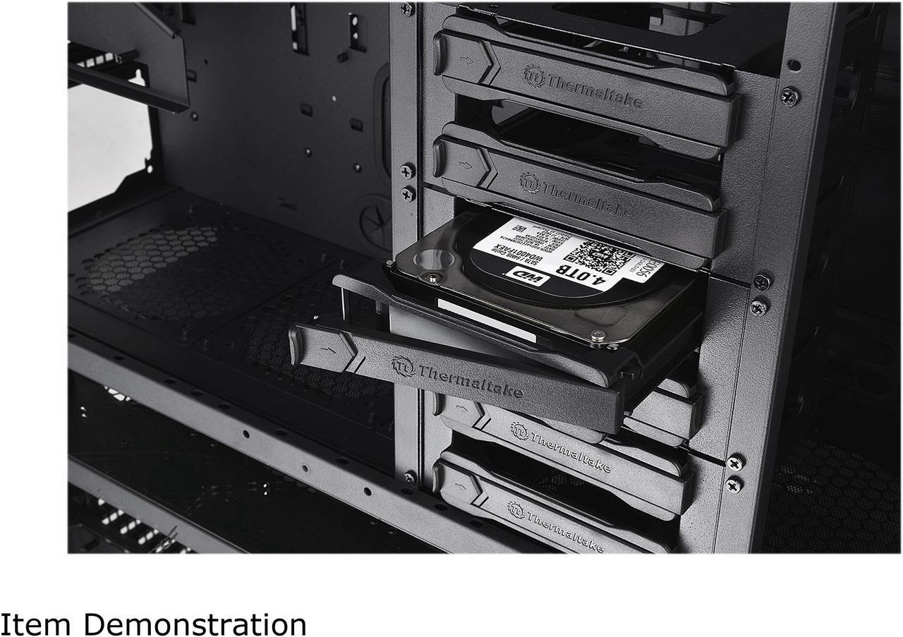 Alt view image 16 of 19 - Thermaltake View 91 RGB PLUS Tempered Glass XL-ATX Vertical GPU Modular Black Gaming Super Tower Computer Case CA-1I9-00F1WN-00