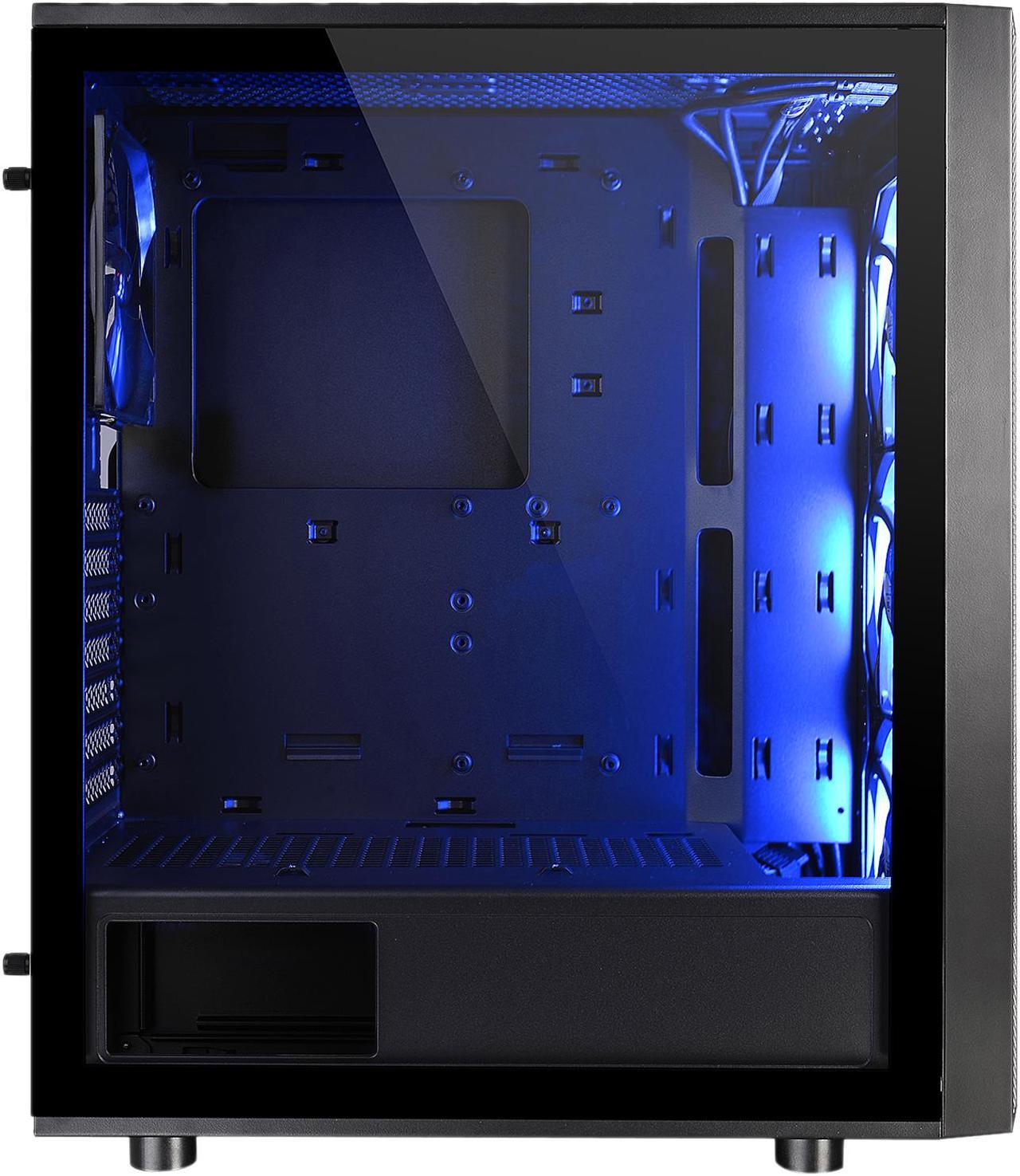 Alt view image 4 of 14 - Thermaltake Versa J25 Tempered Glass RGB Edition CA-1L8-00M1WN-01 Black SPCC / Tempered Glass ATX Mid Tower Computer Case