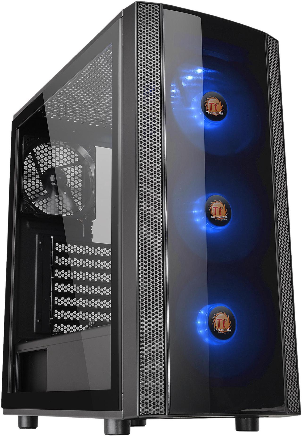 Main image of Thermaltake Versa J25 Tempered Glass RGB Edition CA-1L8-00M1WN-01 Black SPCC / Tempered Glass ATX Mid Tower Computer Case
