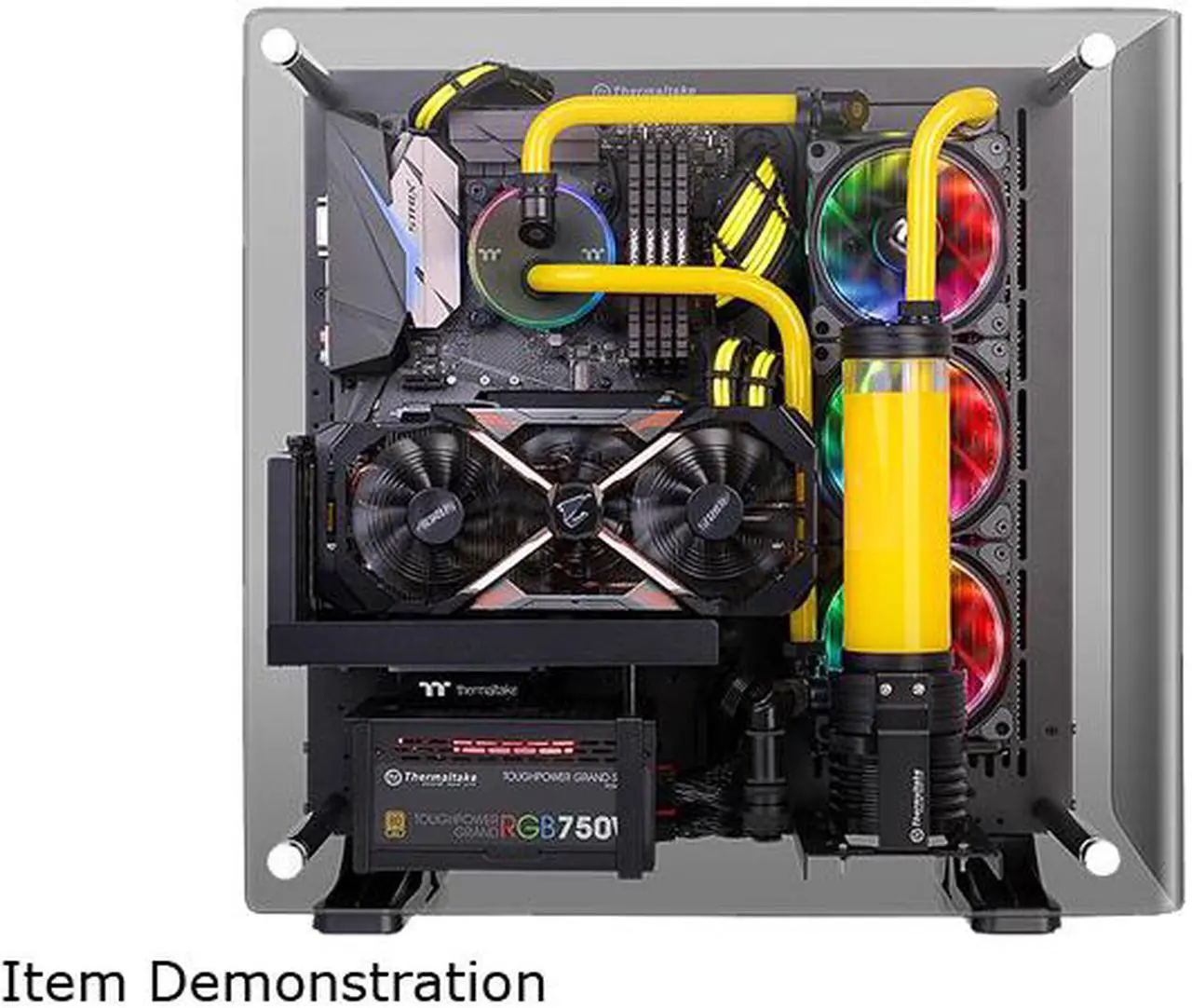 Alt view image 6 of 20 - Thermaltake Core P3 Tempered Glass Curved Edition CA-1G4-00M1WN-05 Black SPCC / Tempered Glass ATX Open Frame Chassis Computer Case