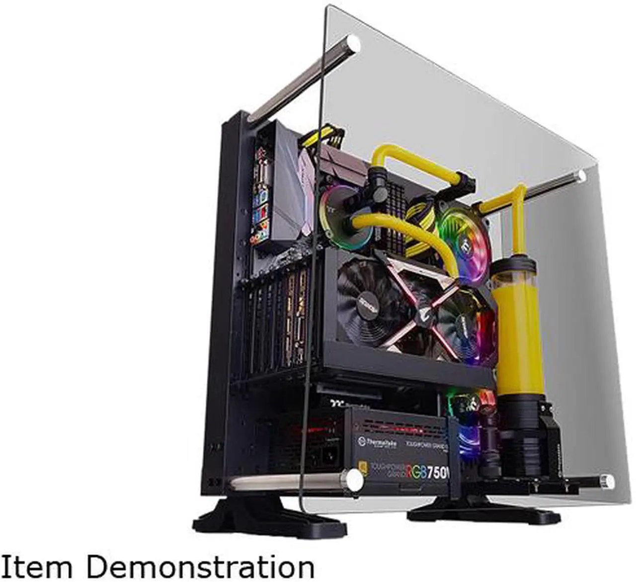 Alt view image 19 of 20 - Thermaltake Core P3 Tempered Glass Curved Edition CA-1G4-00M1WN-05 Black SPCC / Tempered Glass ATX Open Frame Chassis Computer Case