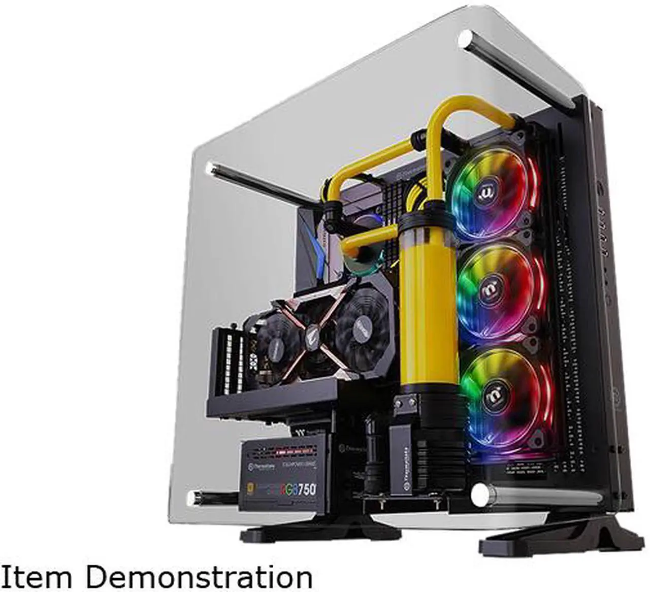 Alt view image 2 of 20 - Thermaltake Core P3 Tempered Glass Curved Edition CA-1G4-00M1WN-05 Black SPCC / Tempered Glass ATX Open Frame Chassis Computer Case