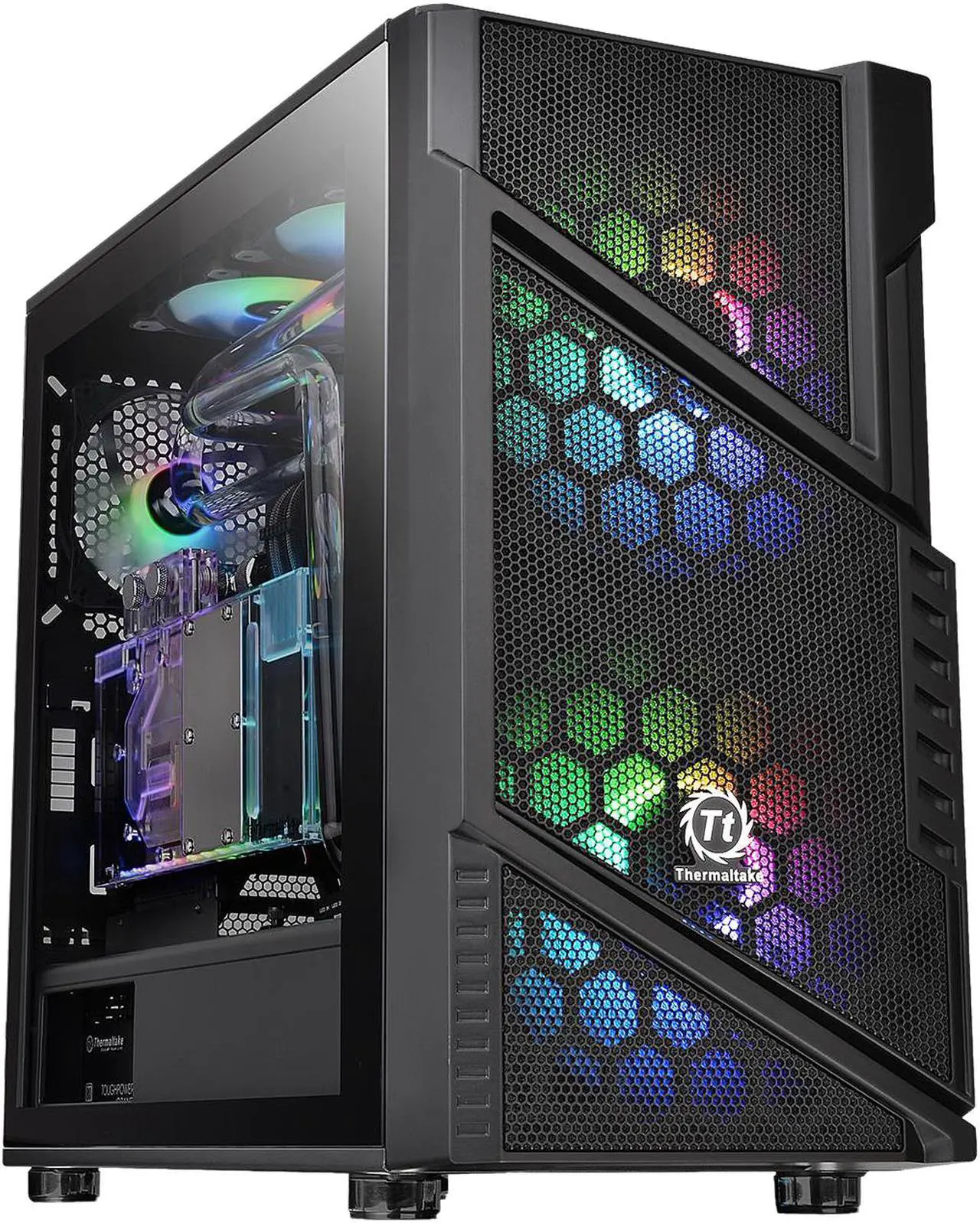 Main image of Thermaltake Commander C31 Motherboard Sync ARGB ATX Mid Tower Computer Chassis with 2x 200mm ARGB 5V Motherboard Sync RGB Front Fans + 1x 120mm Rear Black Fan Pre-installed CA-1N2-00M1WN-00