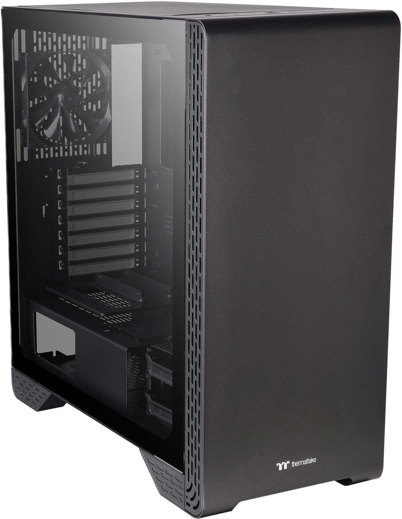 Thermaltake S300 Tempered Glass Edition ATX Mid-Tower Computer Case with 120mm Rear Fan Pre-Installed CA-1P5-00M1WN-00