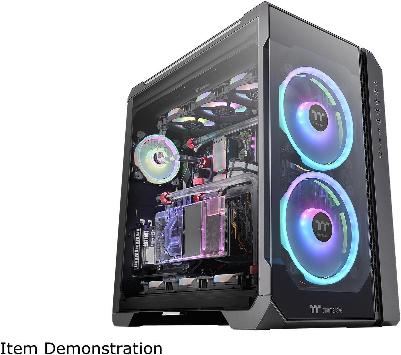Alt view image 2 of 19 - Thermaltake View 51 Motherboard Sync ARGB E-ATX Full Tower Gaming Computer Case with 2 x 200mm ARGB 5V Motherboard Sync RGB Fans + 140mm Black Rear Fan Pre-Installed, CA-1Q6-00M1WN-00