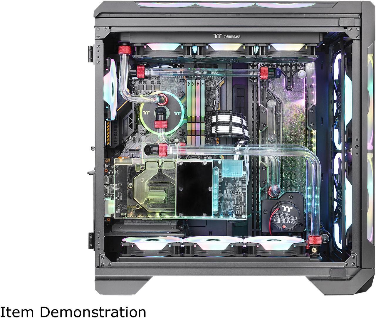 Alt view image 3 of 19 - Thermaltake View 51 Motherboard Sync ARGB E-ATX Full Tower Gaming Computer Case with 2 x 200mm ARGB 5V Motherboard Sync RGB Fans + 140mm Black Rear Fan Pre-Installed, CA-1Q6-00M1WN-00
